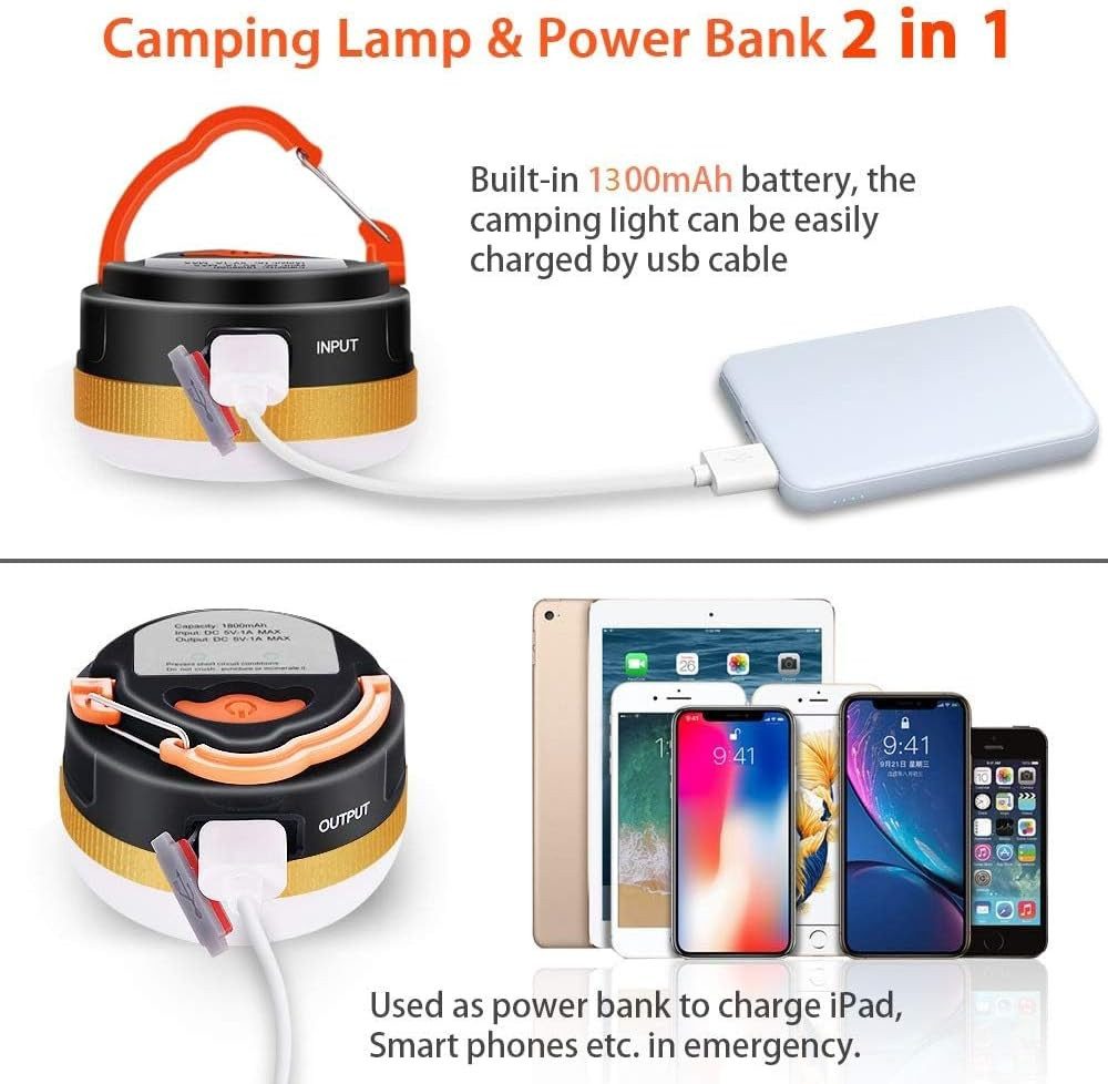FELIXLEO LED Tischleuchte LED Campinglampe Magnetisch Powerbank Campinglaterne – Bild 2 von 5