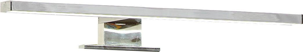 Saphir LED Spiegelleuchte Quickset LED-Aufsatzleuchte für Spiegel o. Spiegelschrank, Chrom Glanz, LED fest integriert, Kaltweiß, Badlampe 30 cm breit, Lichtfarbe kaltweiß, Kunststoff, 480 LM, 6500K
