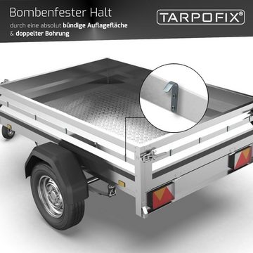 Tarpofix® Schutzplane Anhänger Planenhaken aus verzinktem Stahl (20-St), Befestigungshaken für Anhängerplanen - Netzhaken für Anhängernetze - Abspannhaken zur Planenbefestigung