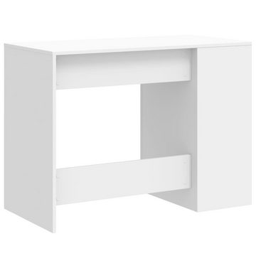 vidaXL Schreibtisch Schreibtisch Weiß 102x50x75 cm Holzwerkstoff