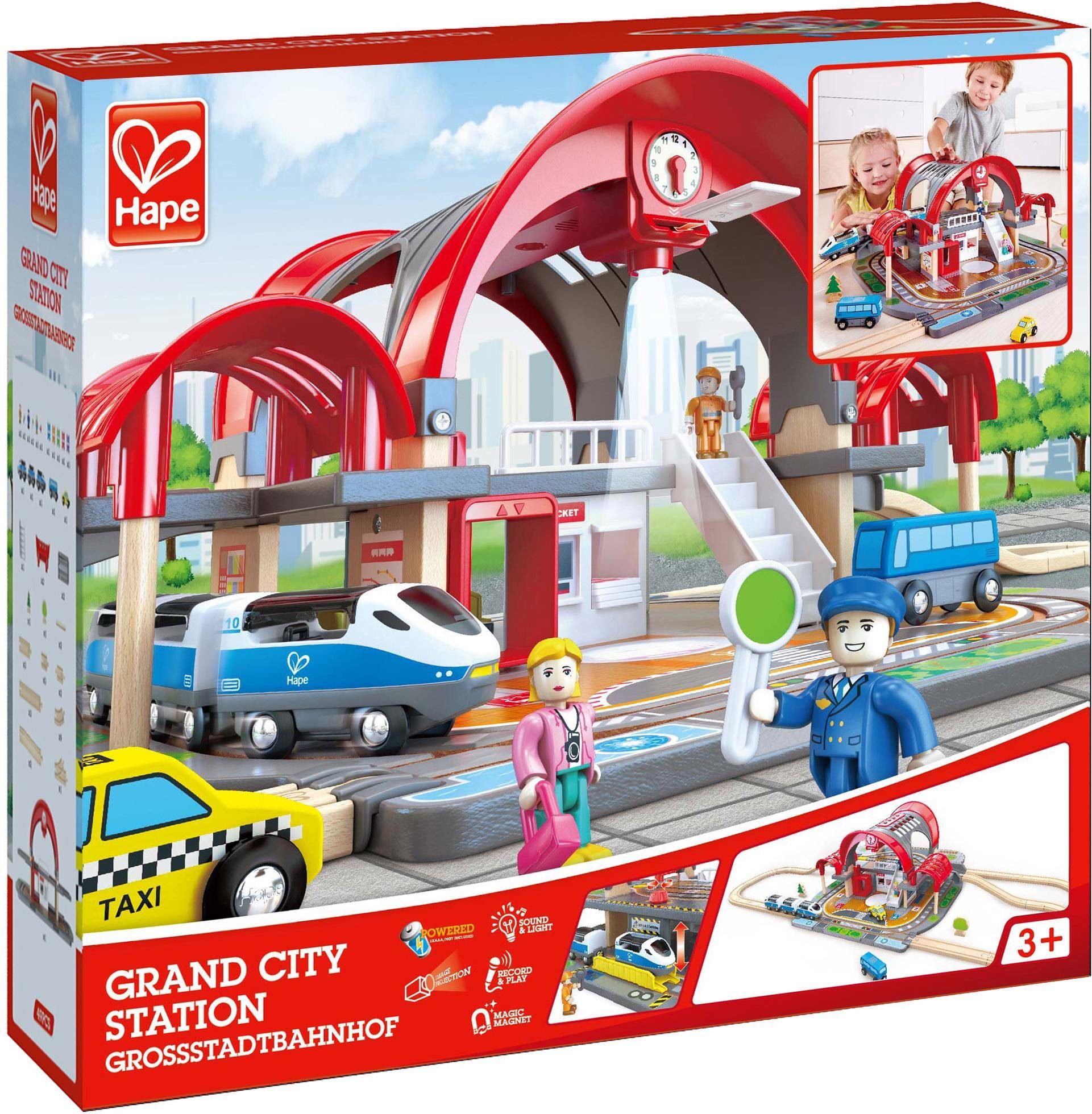 Image of Hape Spielzeugeisenbahn-Gebäude »Großstadtbahnhof mit Licht und Sound«