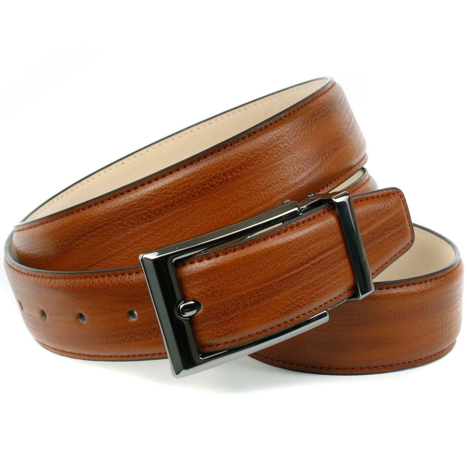 Anthoni Crown Ledergürtel in angesagter Cognac günstig online kaufen