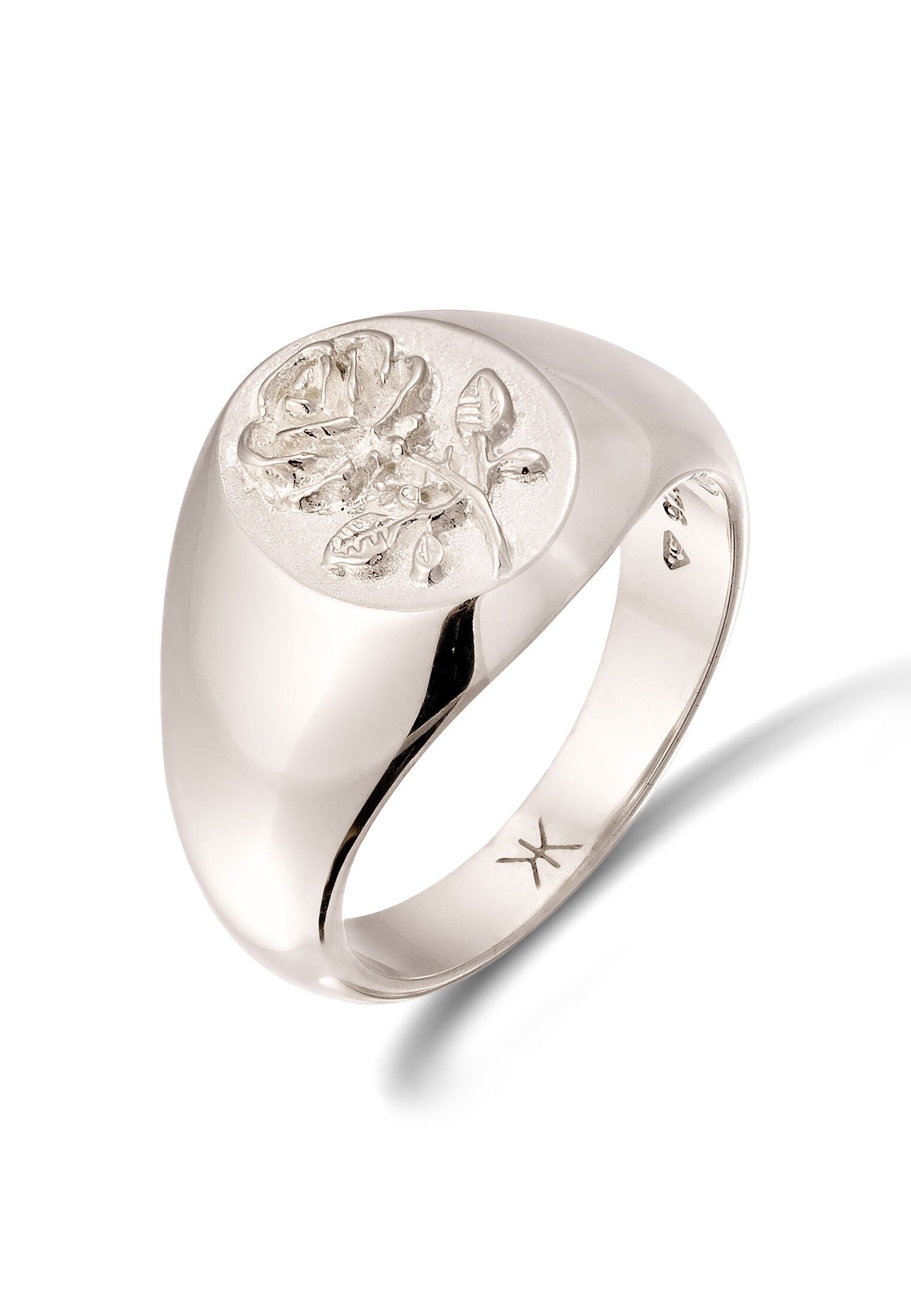 Kuzzoi Siegelring Siegelring Rose Flower 925 günstig online kaufen
