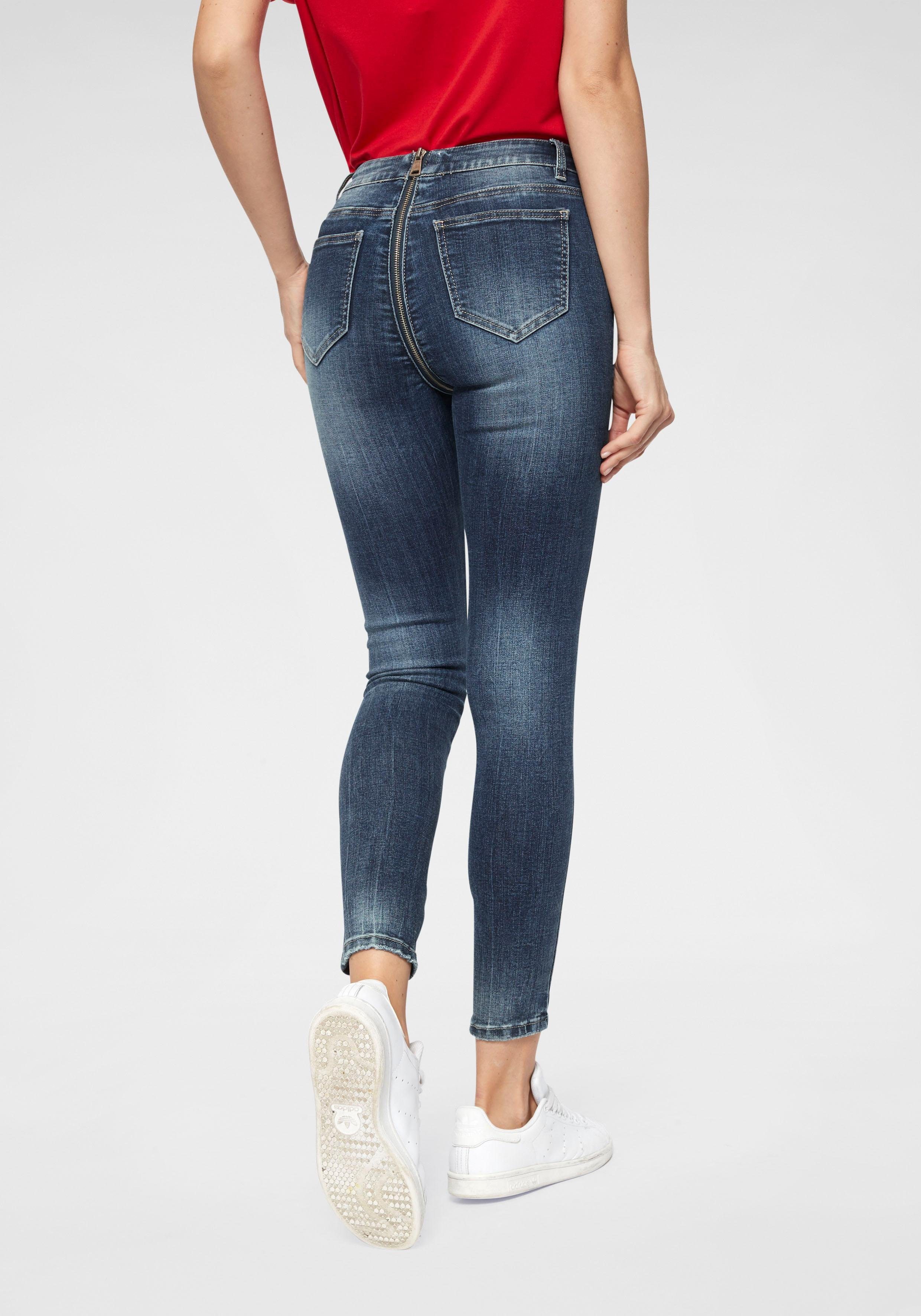 HaILYS Skinny-fit-Jeans ISA, MIt Reiverschluss Hinten Online Kaufen