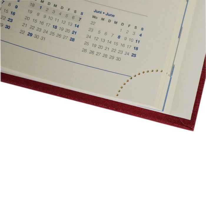 ADINA Buchkalender 2023 ADINA Buchkalender A5+ weiss-metallic 1 Woche auf 2 Seiten PP9511