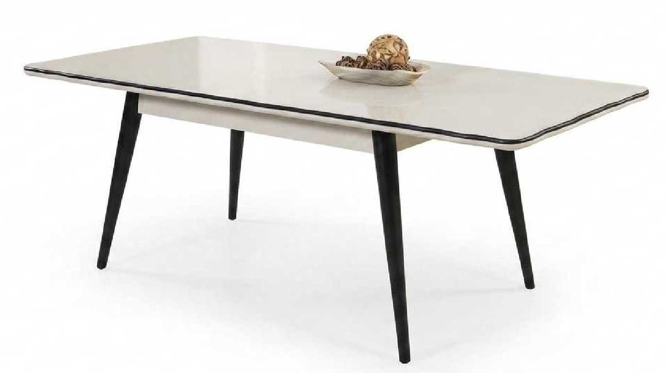 JVmoebel Esstisch Esstisch Ausziehtisch Tisch Beige Modern Edel Küche Esszimmer Holz (1-tlg)