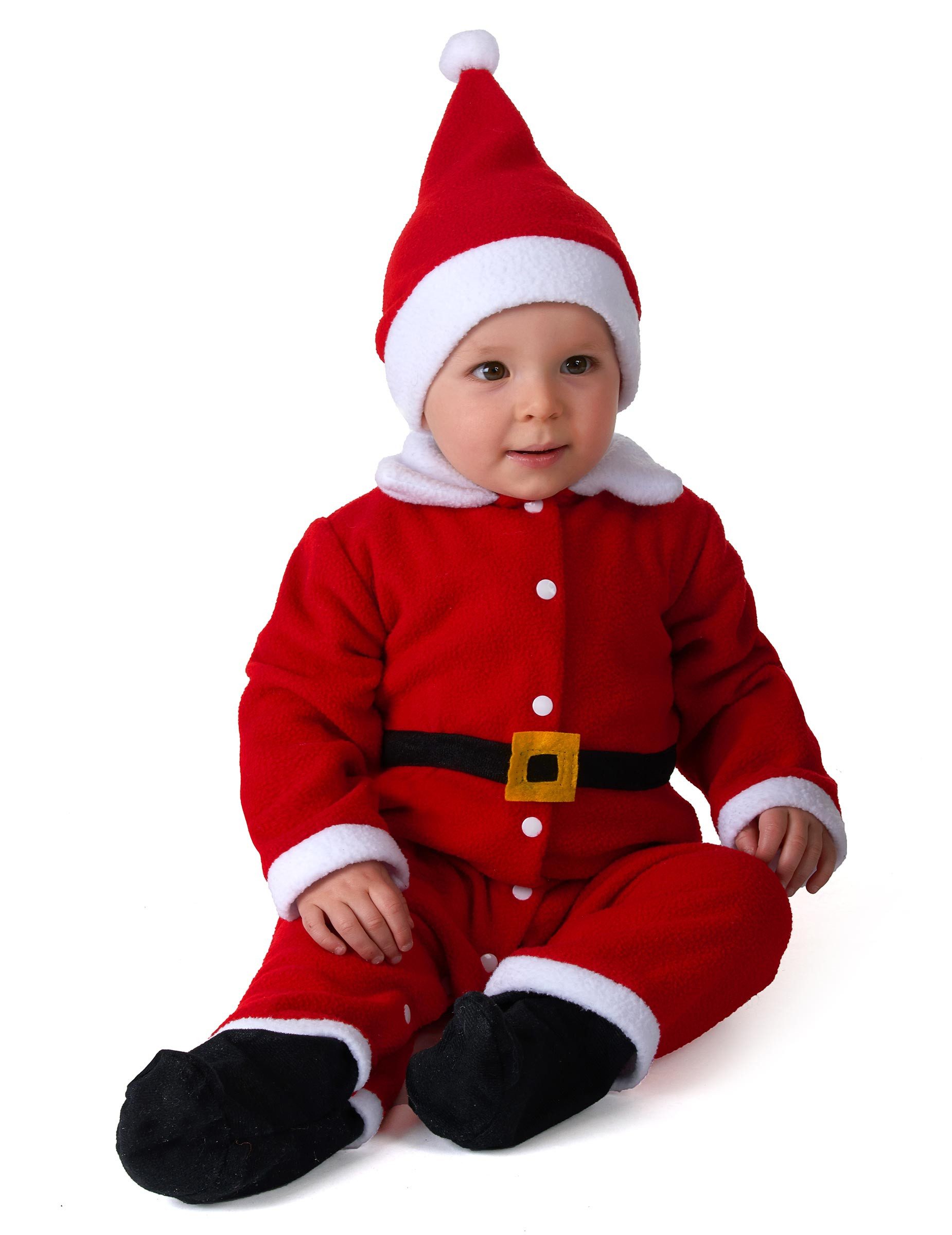 JADEO Kostüm Weihnachtsmann-Babykostüm Weihnachtskostüm rot-weiss