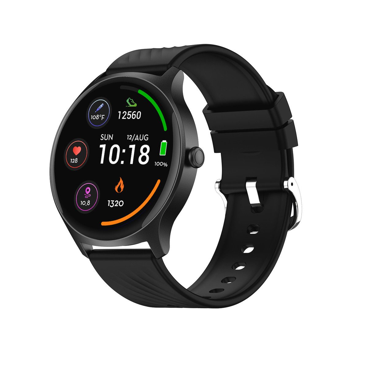Denver Denver Smartwatch SWC-387B Smartwatch (3,6 cm/1,43 Zoll, Proprietär (herstellerspezifisch), Fitness Uhr, Fitness Tracker, Gesundheitsfunktionen