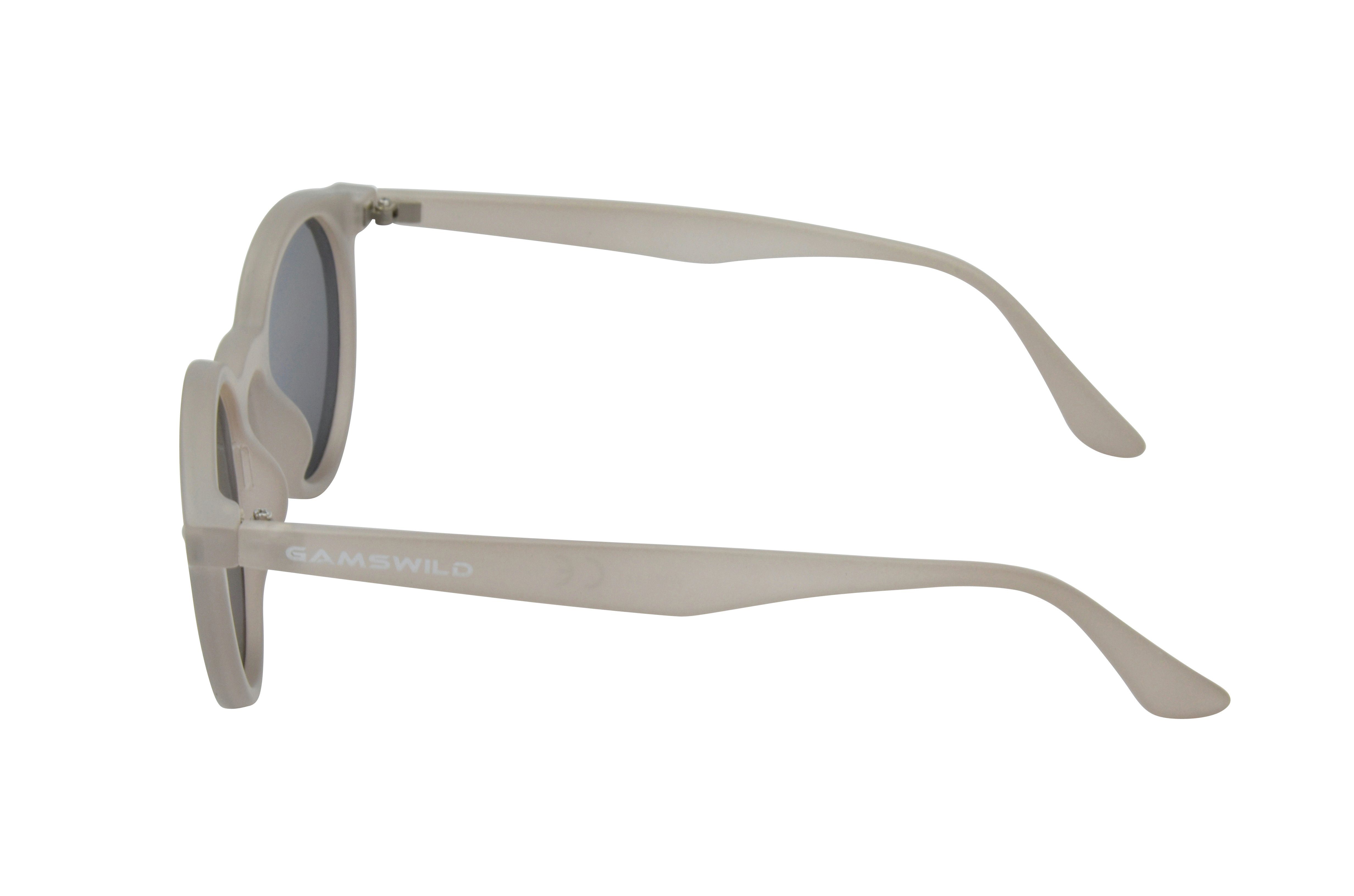 Gamswild Sonnenbrille UV400 GAMSSTYLE Modebrille Cat-Eye Damenbrille Teenybrille Mädchenbrille Modell WM1321, pastell - rosa, beige, mint-grün