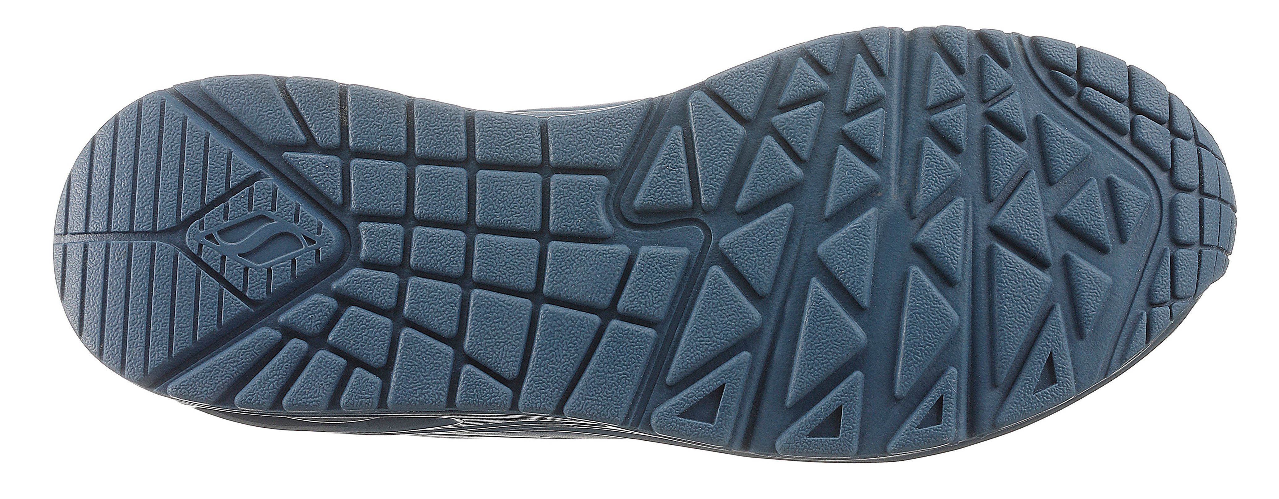 Skechers Uno - Stand on feiner mit Perforation Wedgesneaker Air blau