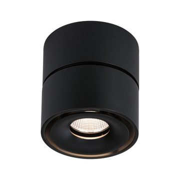 Paulmann LED Deckenstrahler LED Aufbauspot Spircle in Schwarz-matt 8W 530lm, keine Angabe, Leuchtmittel enthalten: Ja, fest verbaut, LED, warmweiss, Deckenstrahler, Deckenspot, Aufbaustrahler