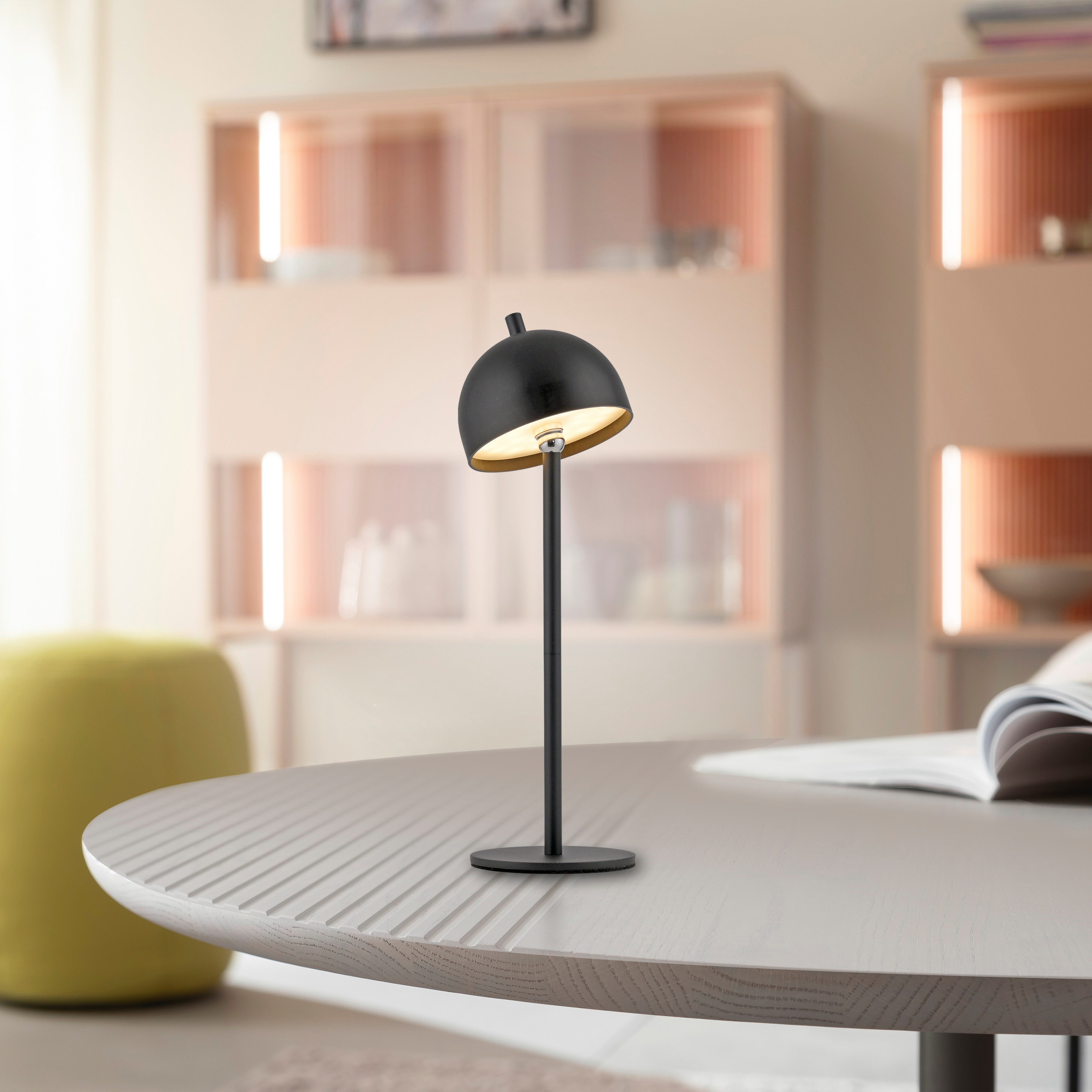 SCHÖNER WOHNEN-Kollektion LED Tischleuchte BELLIS, USB-Ladefunktion, LED fest integriert, Warmweiß, SCHÖNER WOHNEN Kollektion, Touchdimmer, Memoryfunktion, IP54 – Bild 2 von 5