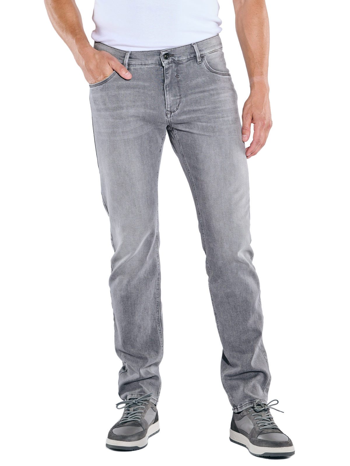 Engbers Stretch-Jeans engbers Herren Super-Stretch-Jeans regular, Grau
