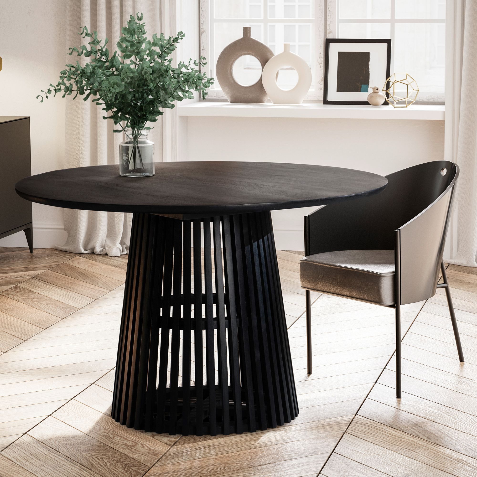 FINEBUY Esstisch FB98620 (120x120x77 cm Mango günstig online kaufen