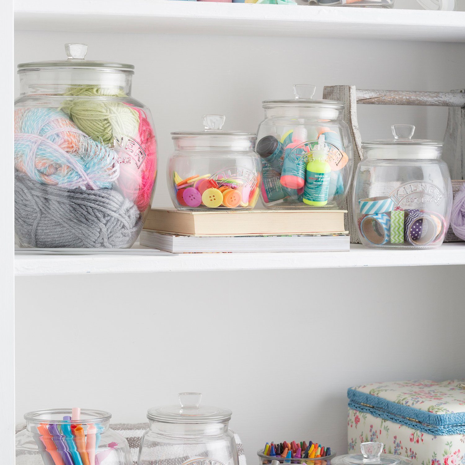 KILNER Vorratsglas, Glas, (1-tlg), mit luftdichtem Deckel, 4 Liter