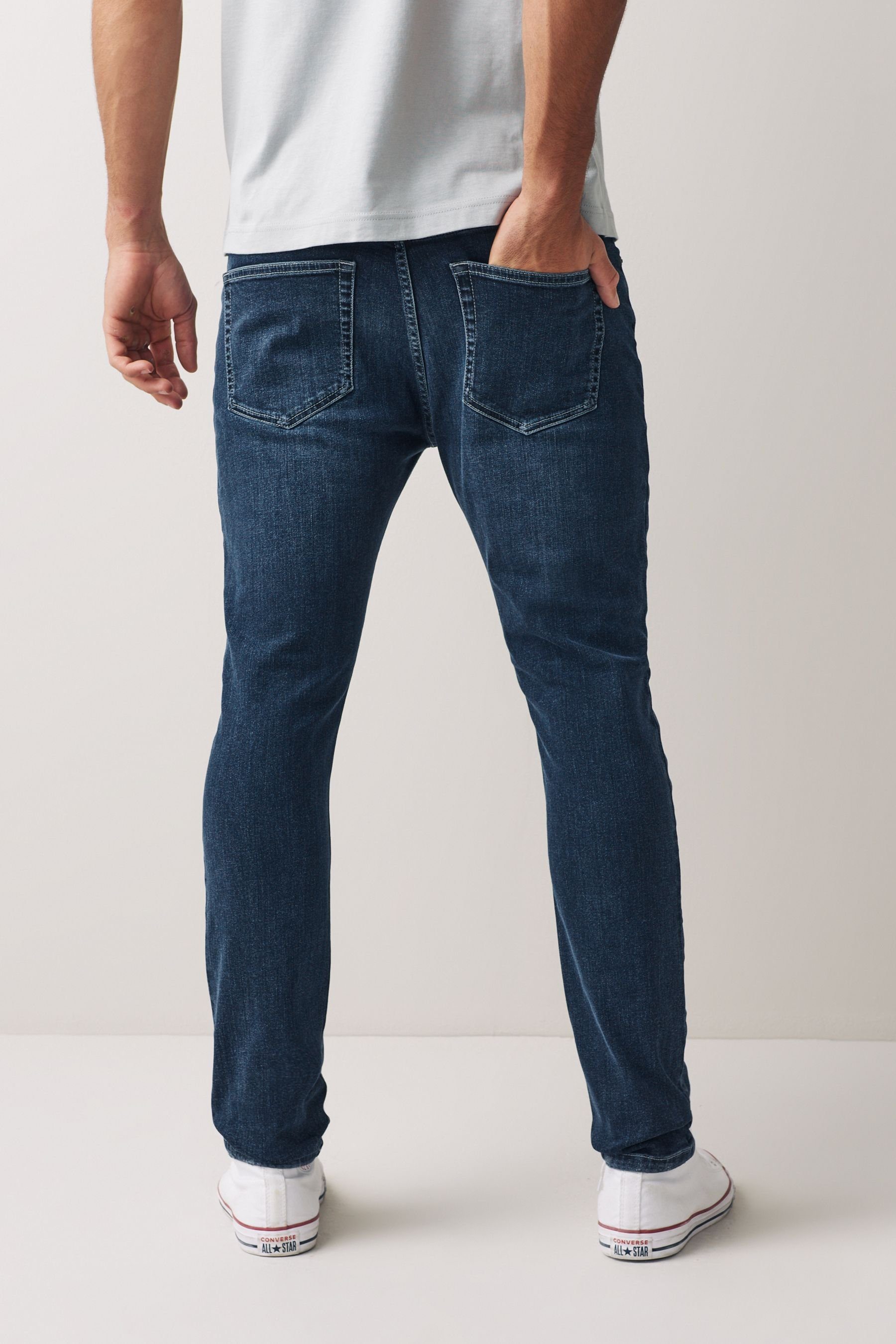 Dusky Skinny-fit-Jeans Next Blue (1-tlg)
