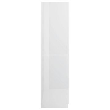 furnicato Kleiderschrank Hochglanz-Weiß 80x52x180 cm Holzwerkstoff