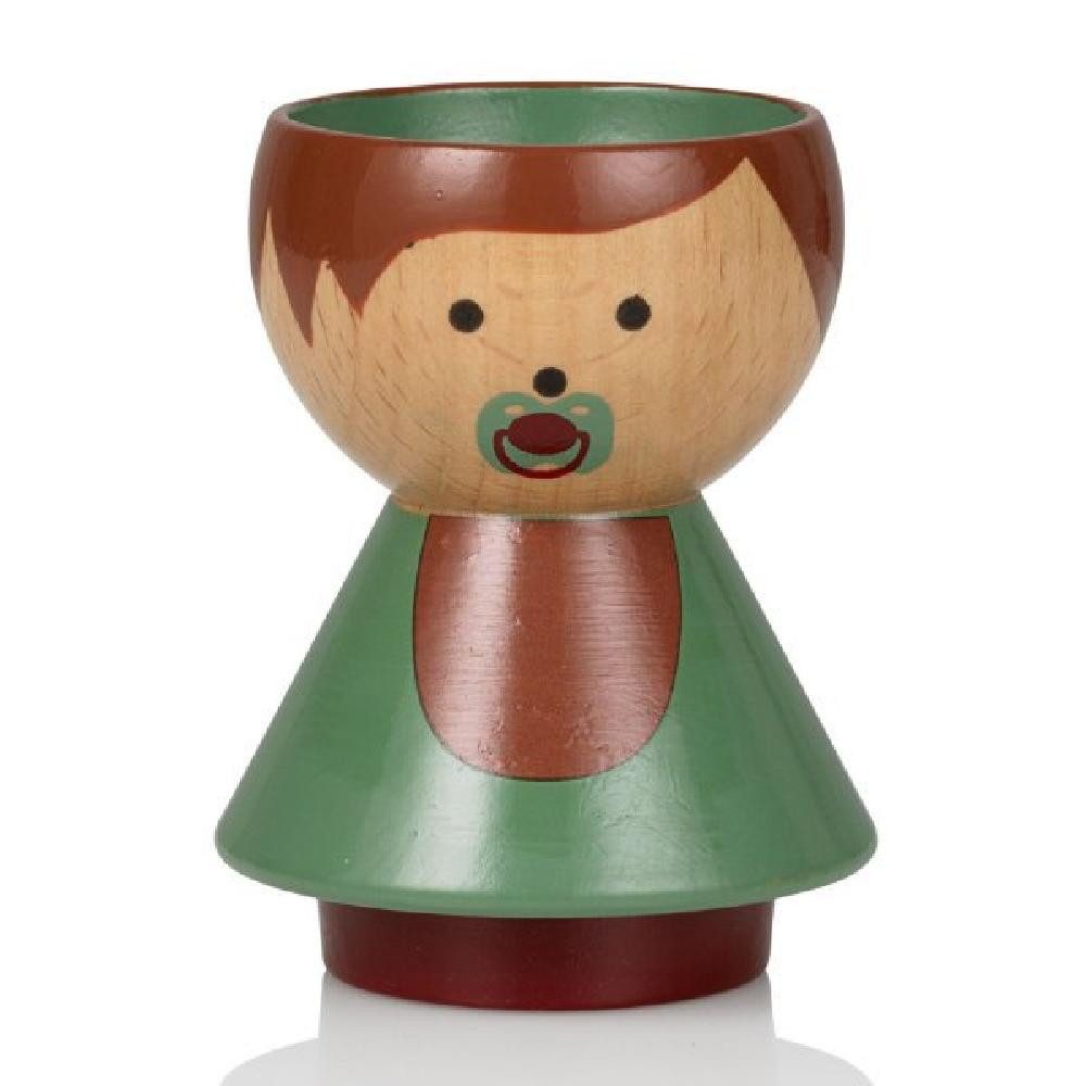 Lucie Kaas Kindergeschirr-Set Eierbecher Bordfolk Junge Baby Boy