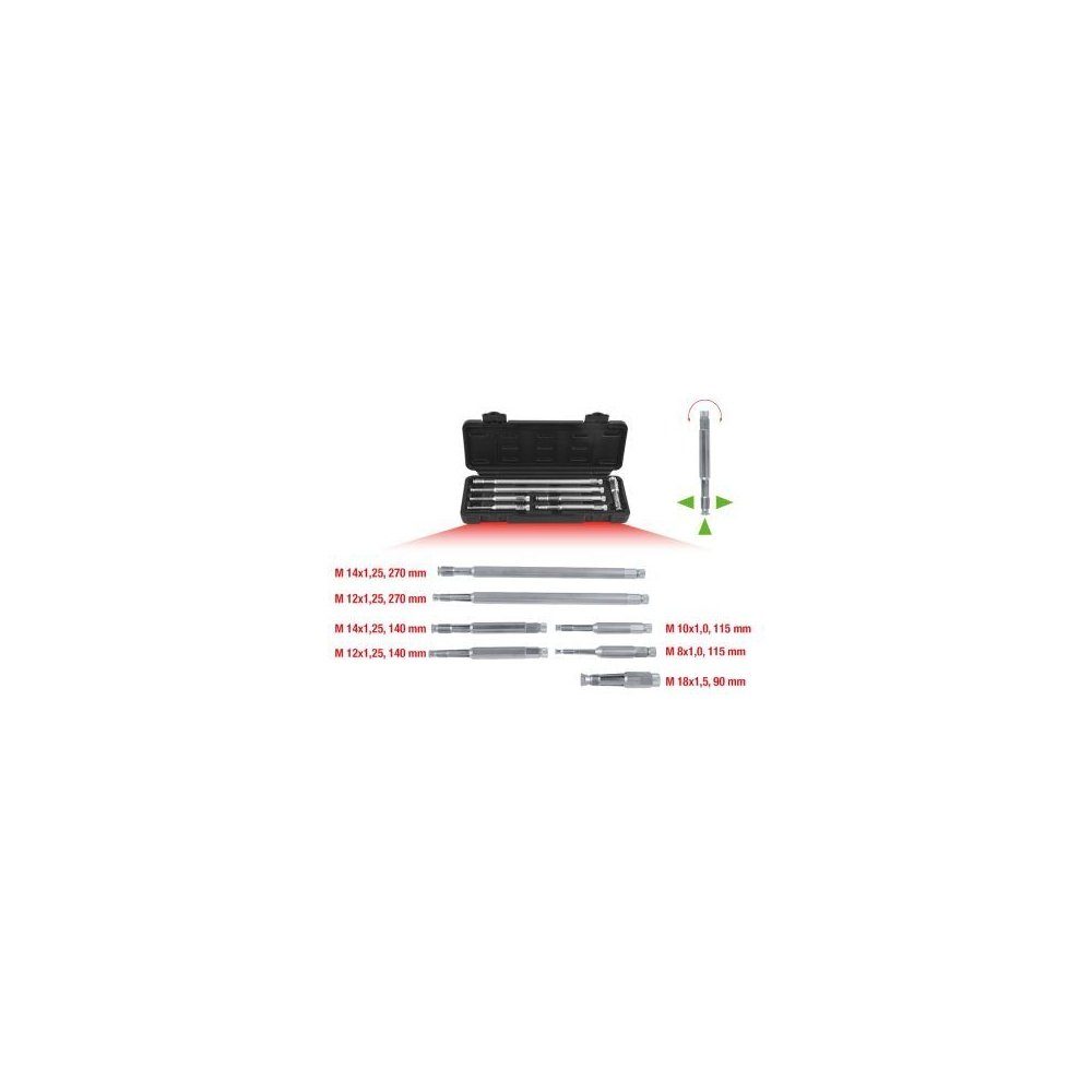 KS Tools Universalschneide-Aufsatz Glühkerzen-/Zündkerzen-Gewindeschneider 150.6500, 150.6500