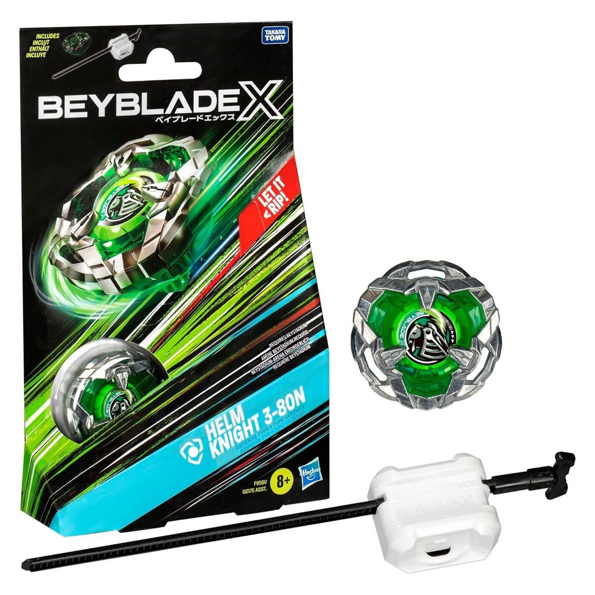 Hasbro Spielfigur Hasbro F9581-Beyblade X-Starter Pack–Helm Knight 3-80N–Abwehr-Krei