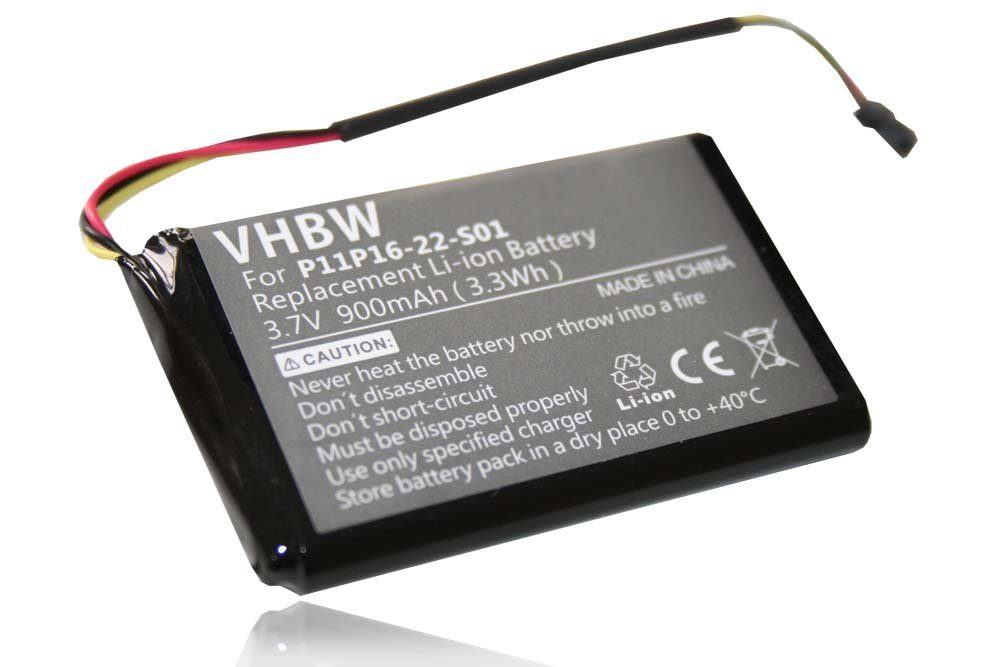 vhbw kompatibel mit TomTom 4ET0.002.07, Start XL Akku Li-Ion 900 mAh (3,7 V)