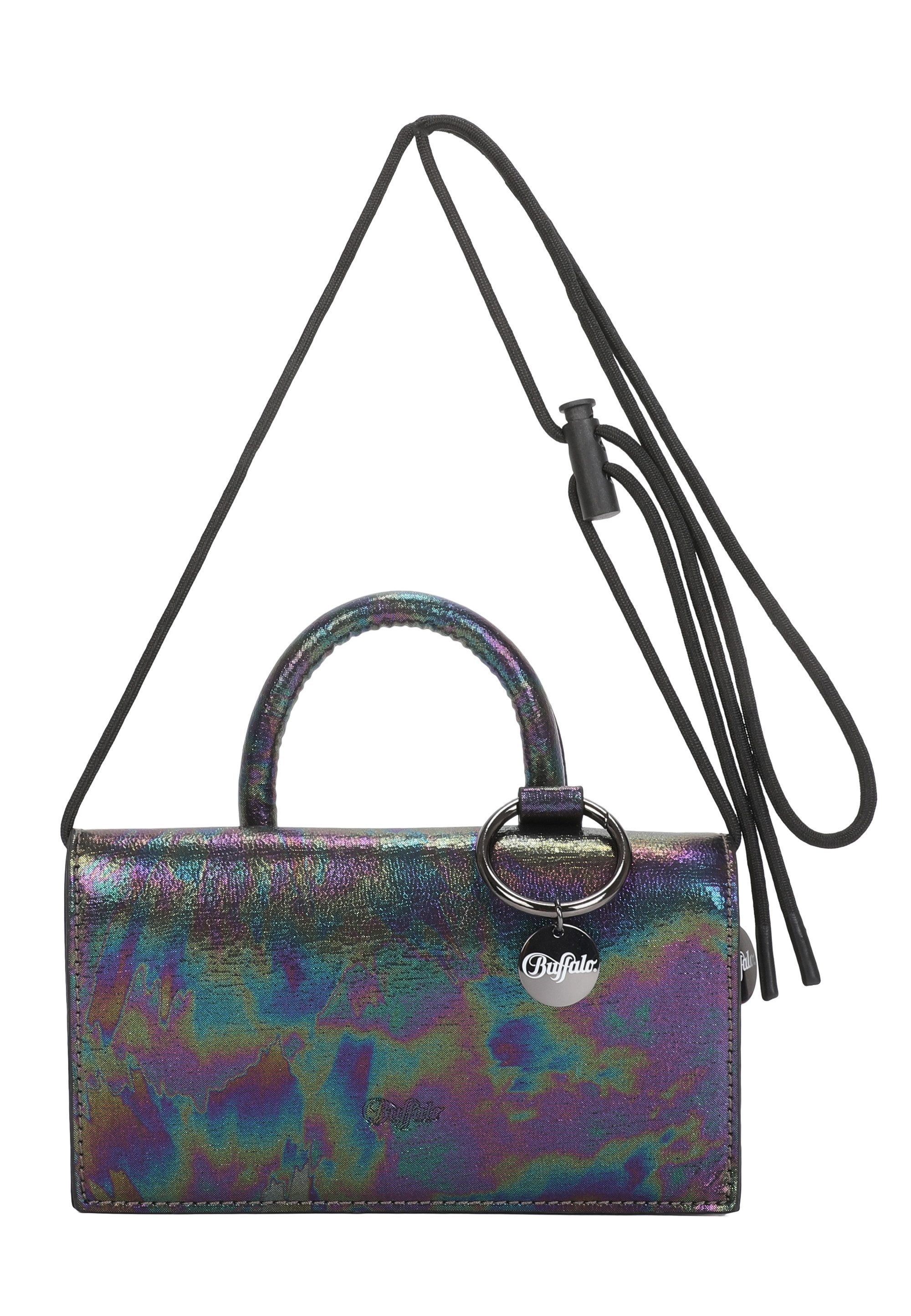 Buffalo Schultertasche On String Oily, mit schimmernder Optik