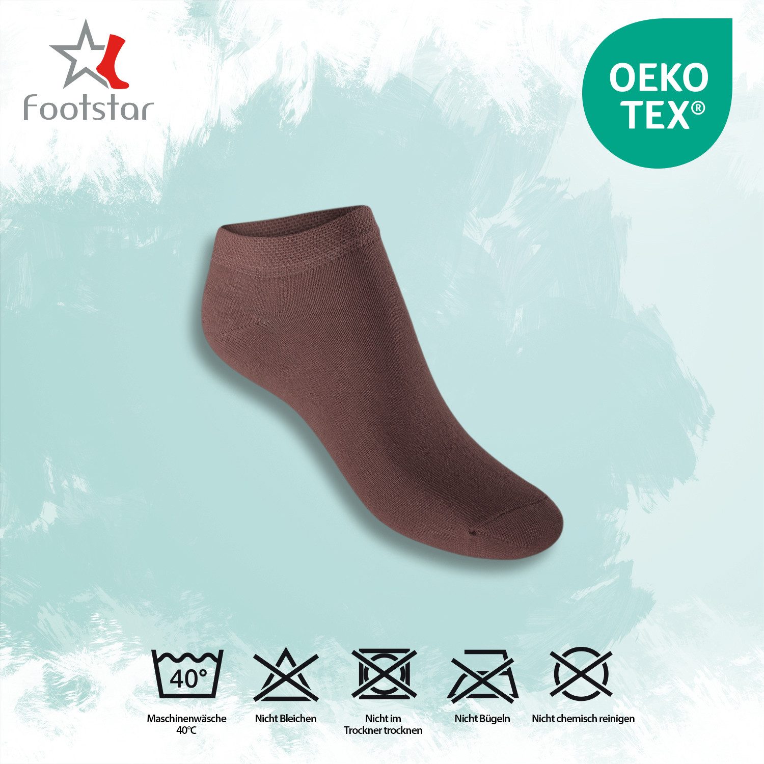 Footstar Sneakersocken EVERYDAY! 10 Paar / 20 Paar Damen & Herren Sneaker Socken (10-Paar) Perfekte Passform, angenehme Nähte, verstärke Ferse & Spitze