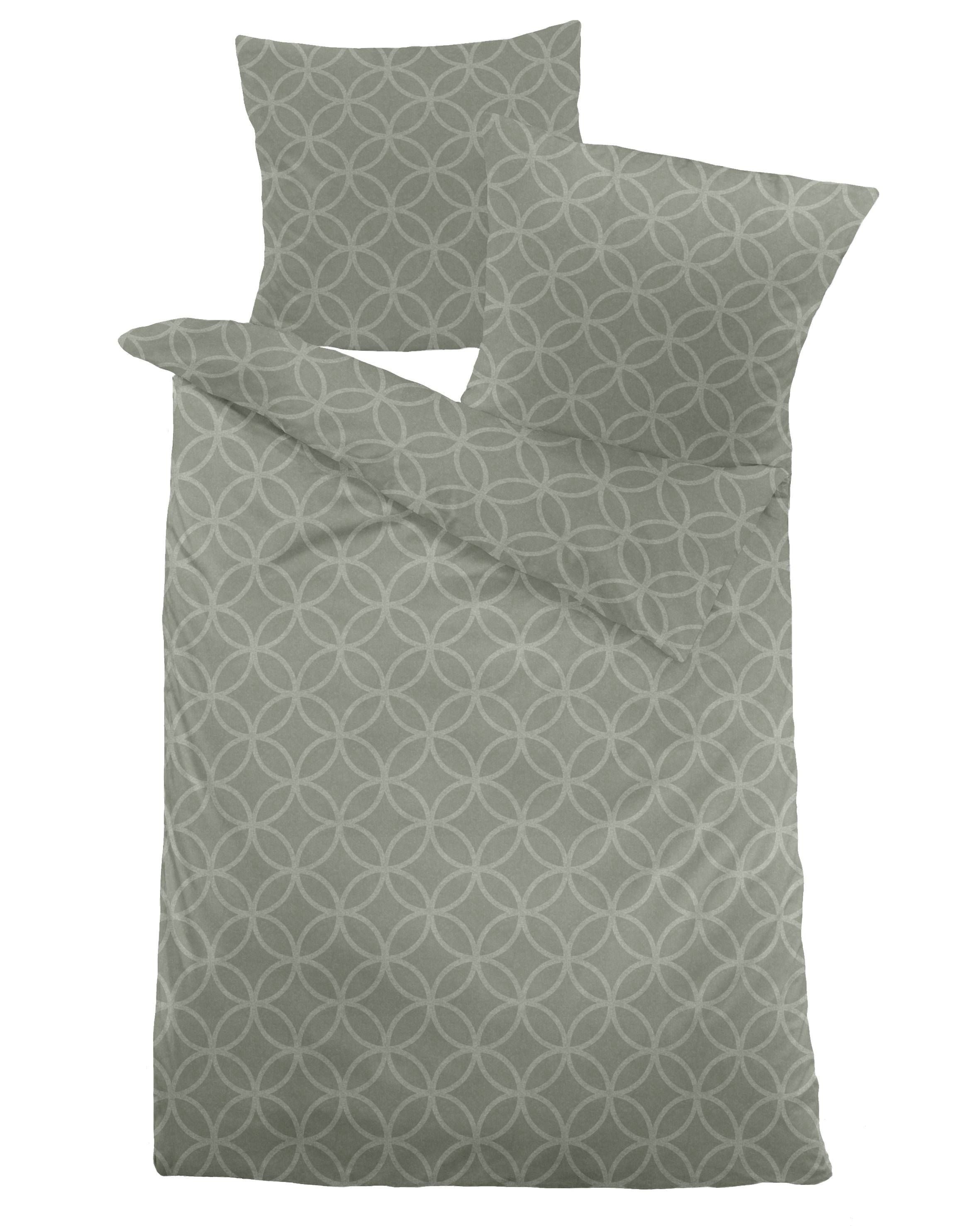 Dormisette Bettwäsche Dormisette Jacuqard Flanell Bettwäsche 135x200 Kreise günstig online kaufen