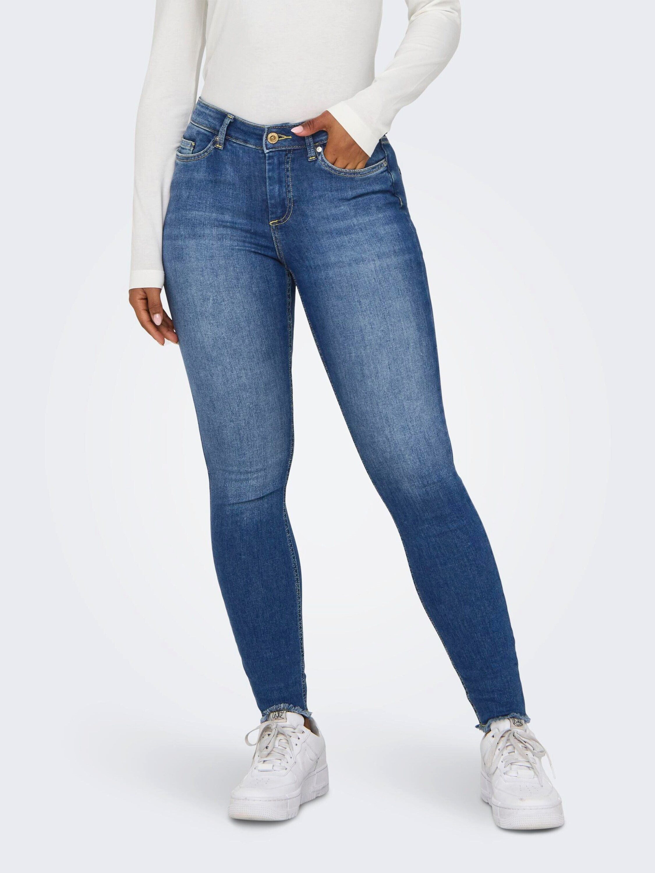 ONLY Skinny-fit-Jeans ONLBlush (1-tlg) Fransen – Bild 4 von 5