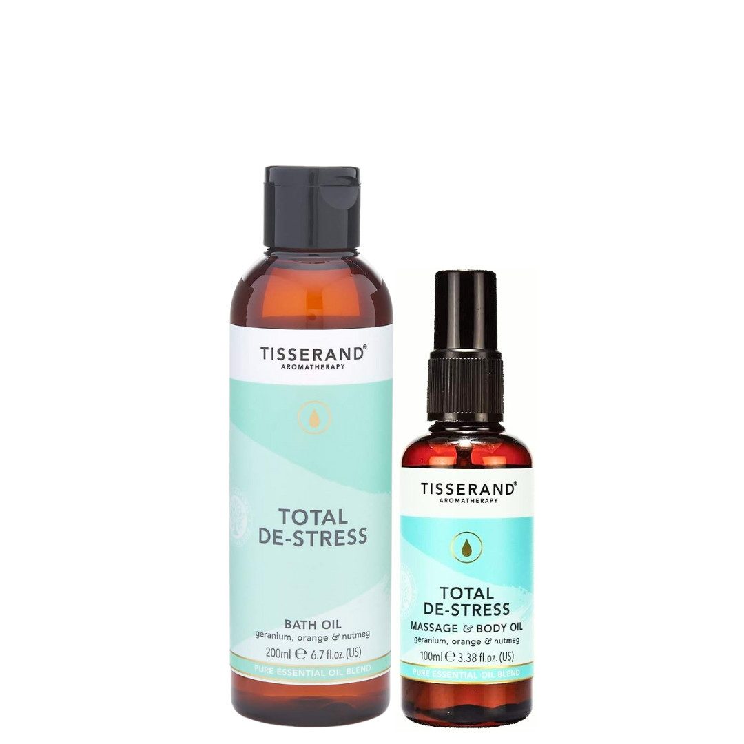 Tisserand Aromatherapy Körperpflegemittel Total De-Stress Duo, 2-tlg.