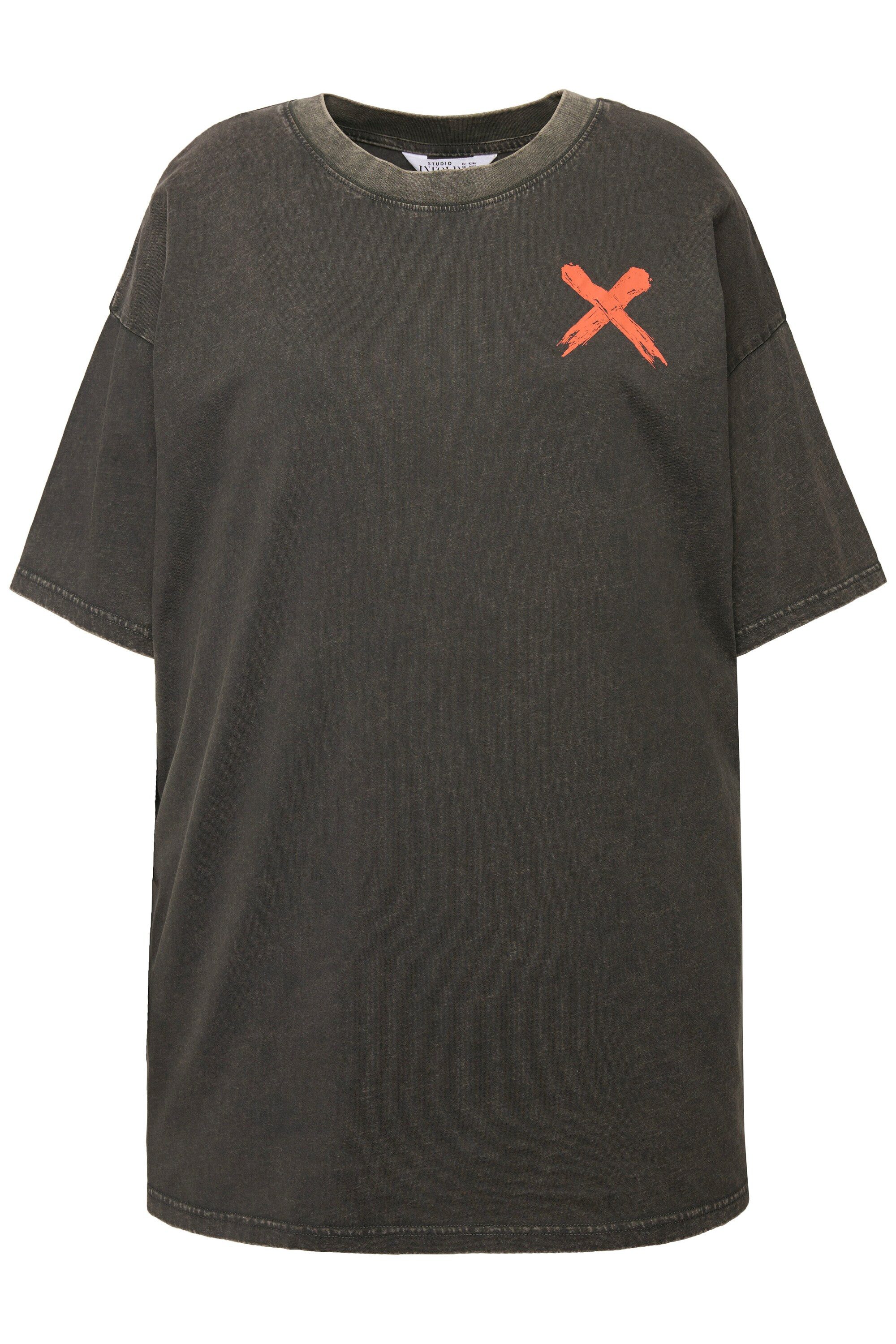 Studio Untold T-Shirt T-Shirt Rundhals Vintage Look Rücken-Print günstig online kaufen