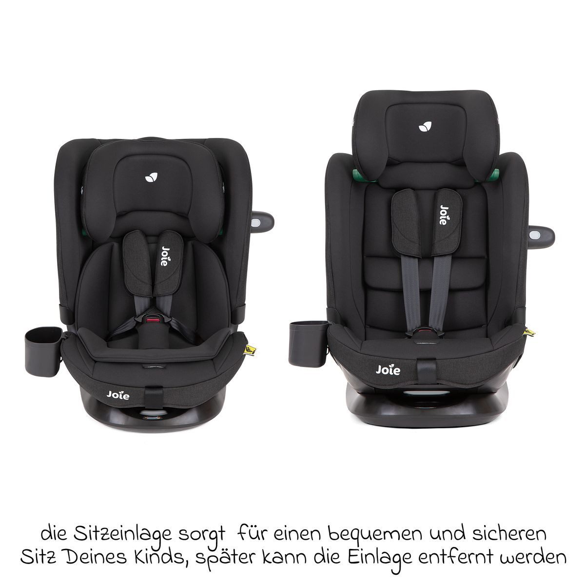 Joie Autokindersitz i-Bold R129 - Shale, ab: 15 Monaten, bis: 12 Jahren, Kinder Autositz ab 15 Monate - 12 Jahre (76 cm - 150 cm) mit Isofix