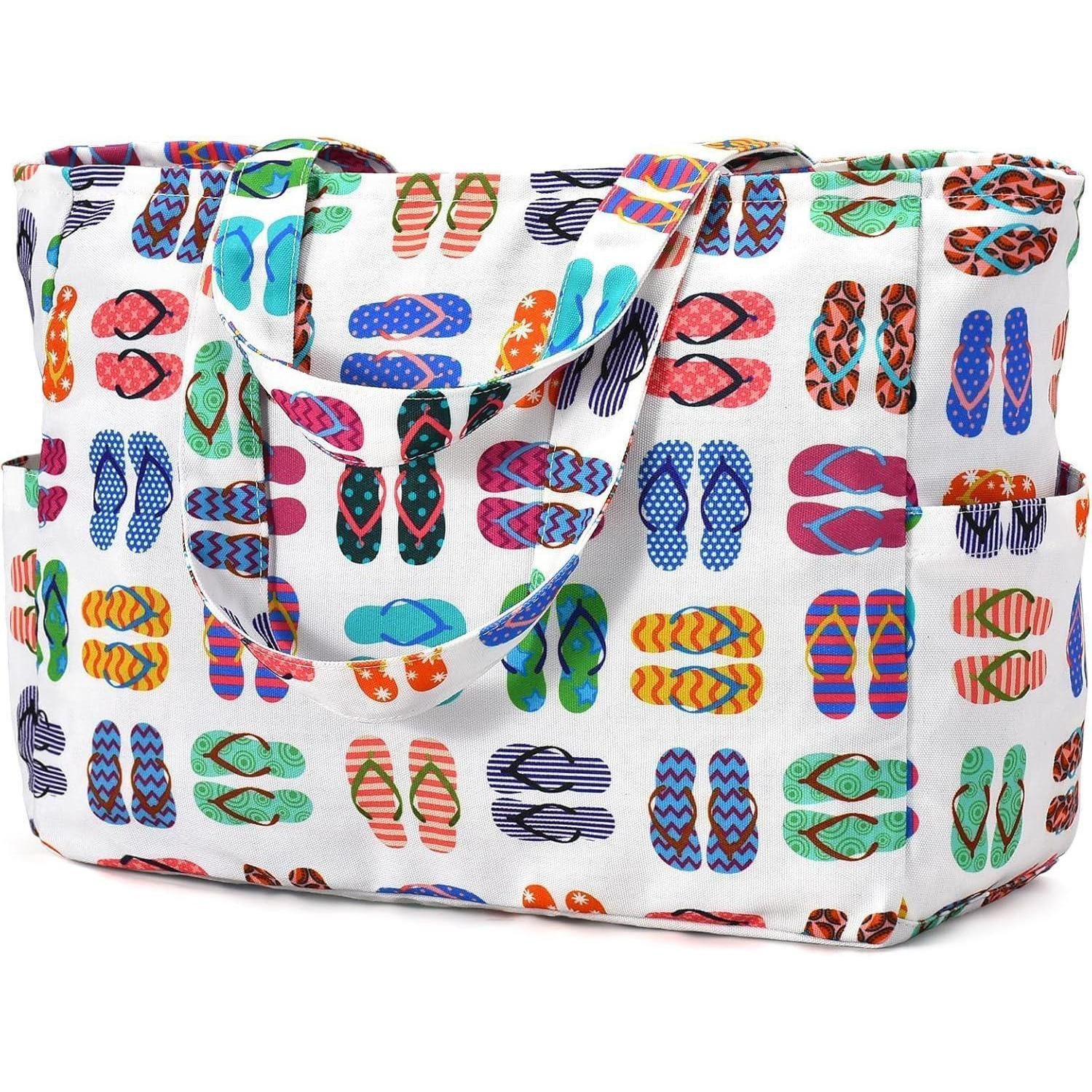 XL-Strandtasche Strandtasche Groß Tote Bag Wasserdichte Badetasche 40L Faltbar