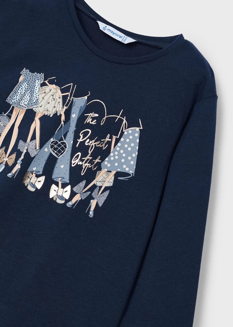 Mayoral Langarmshirt Langarmshirt mit Print Mädchen (407291)