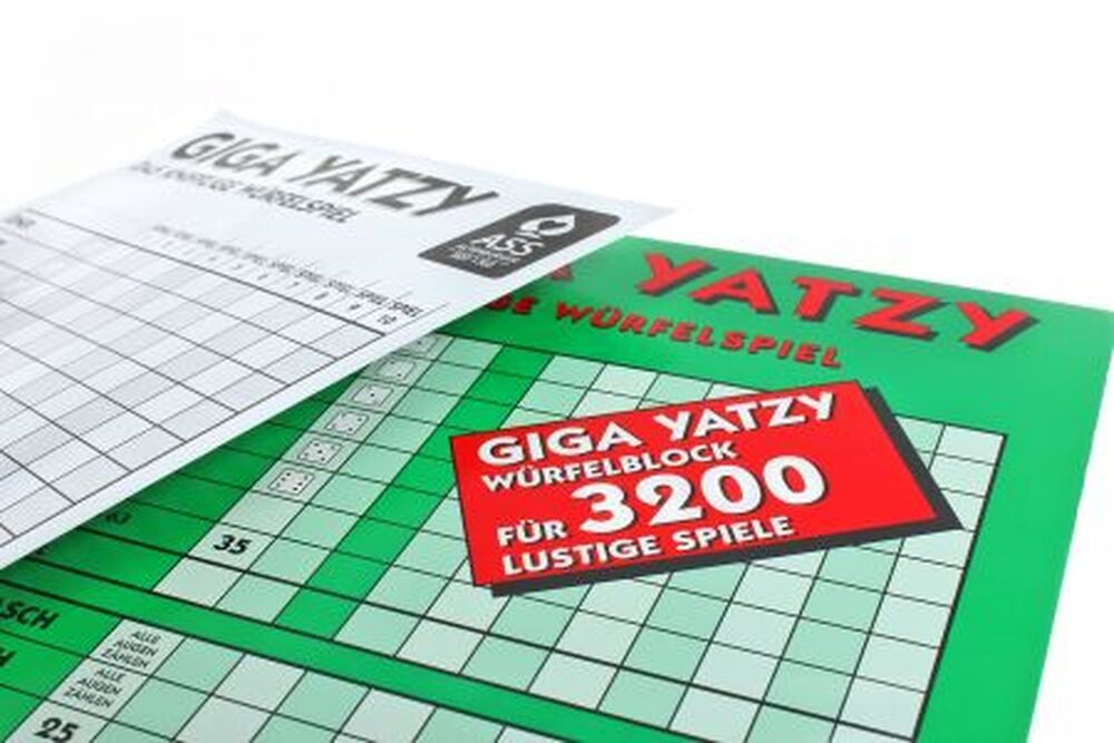 Cartamundi Spiel Giga Yatzy Block
