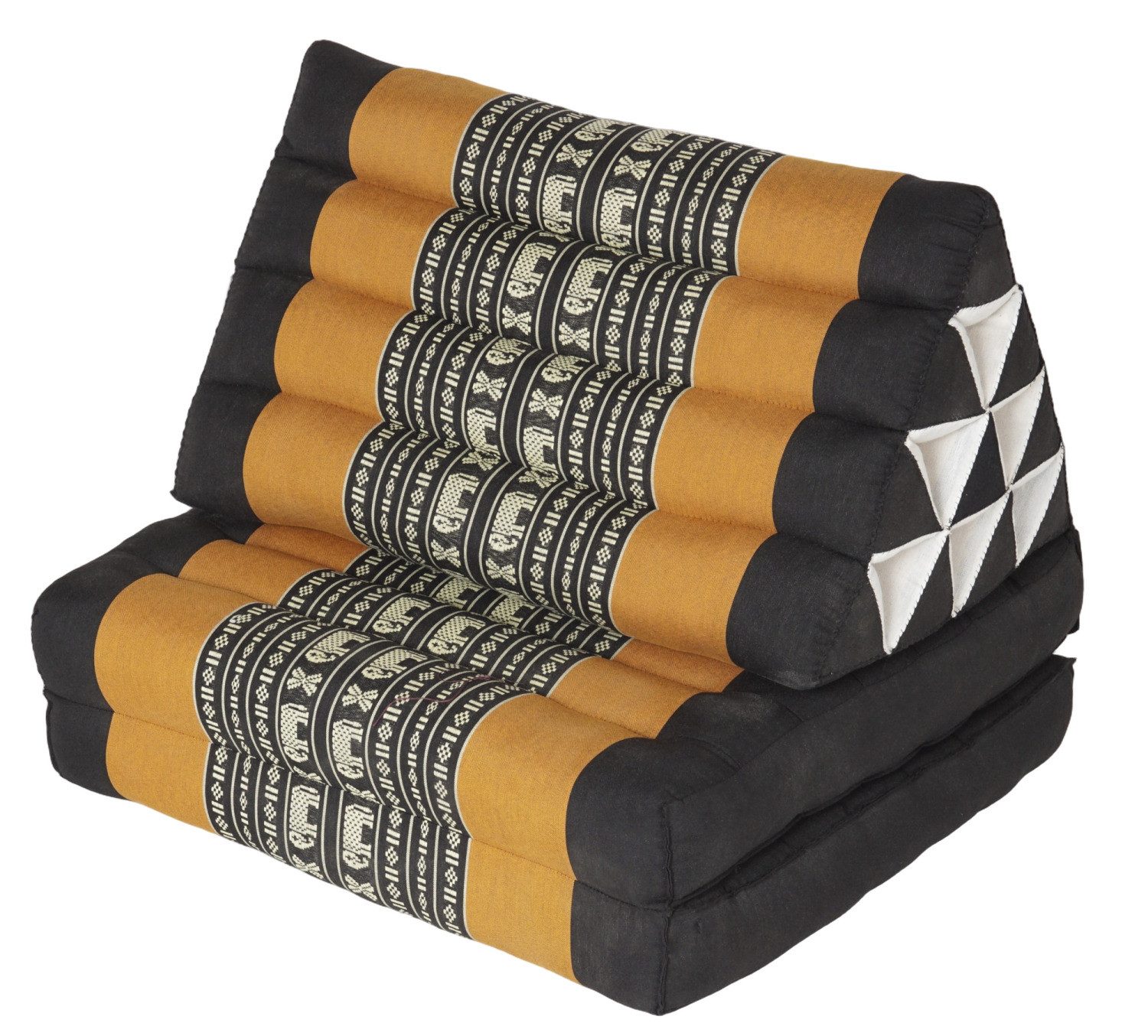 Guru-Shop Sitzkissen Thaikissen, Dreieckskissen, Kapok, Tagesbett..