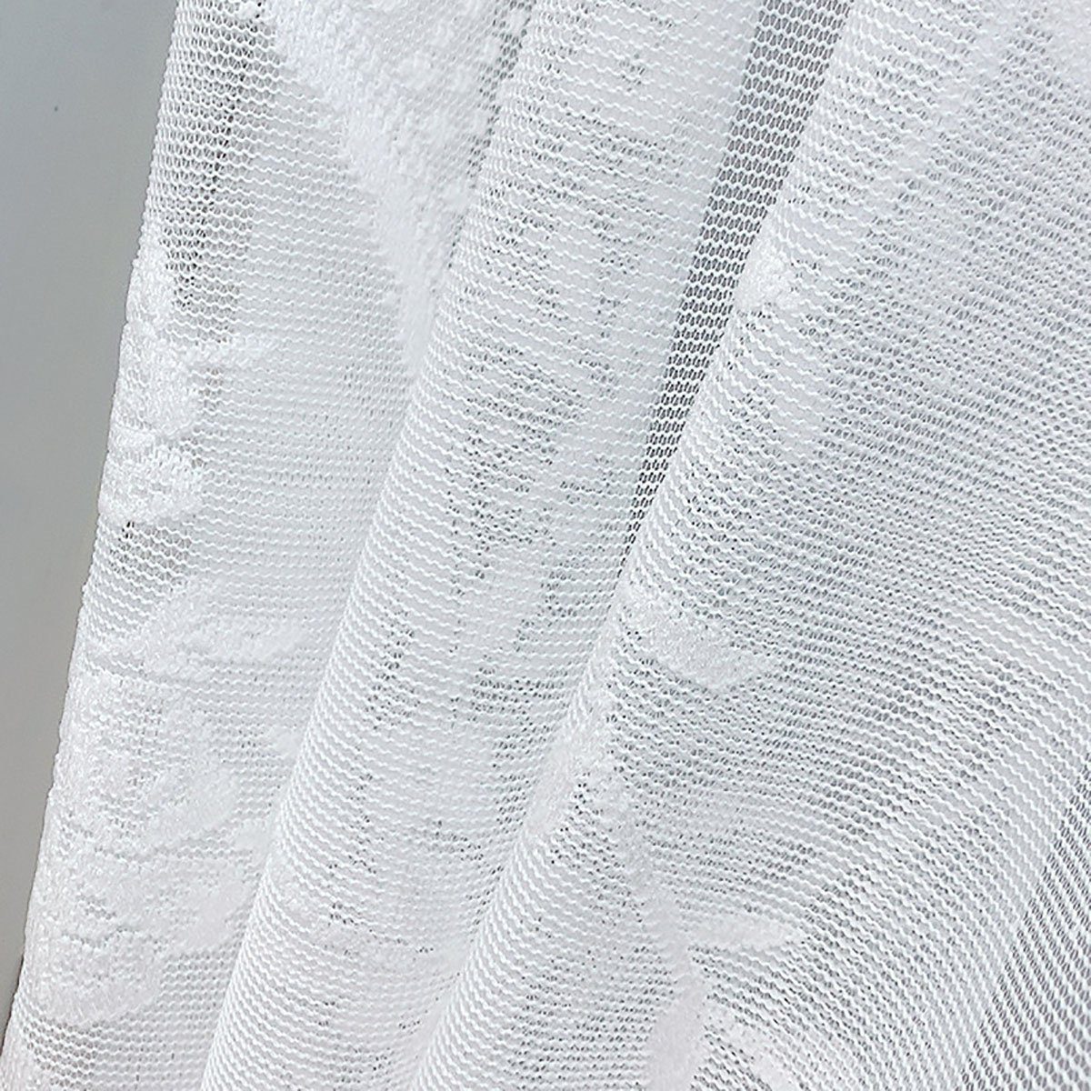 CTGtree gardine Scheiben Scheibengardine cm Kurzer Vorhang, Weiß 100*150