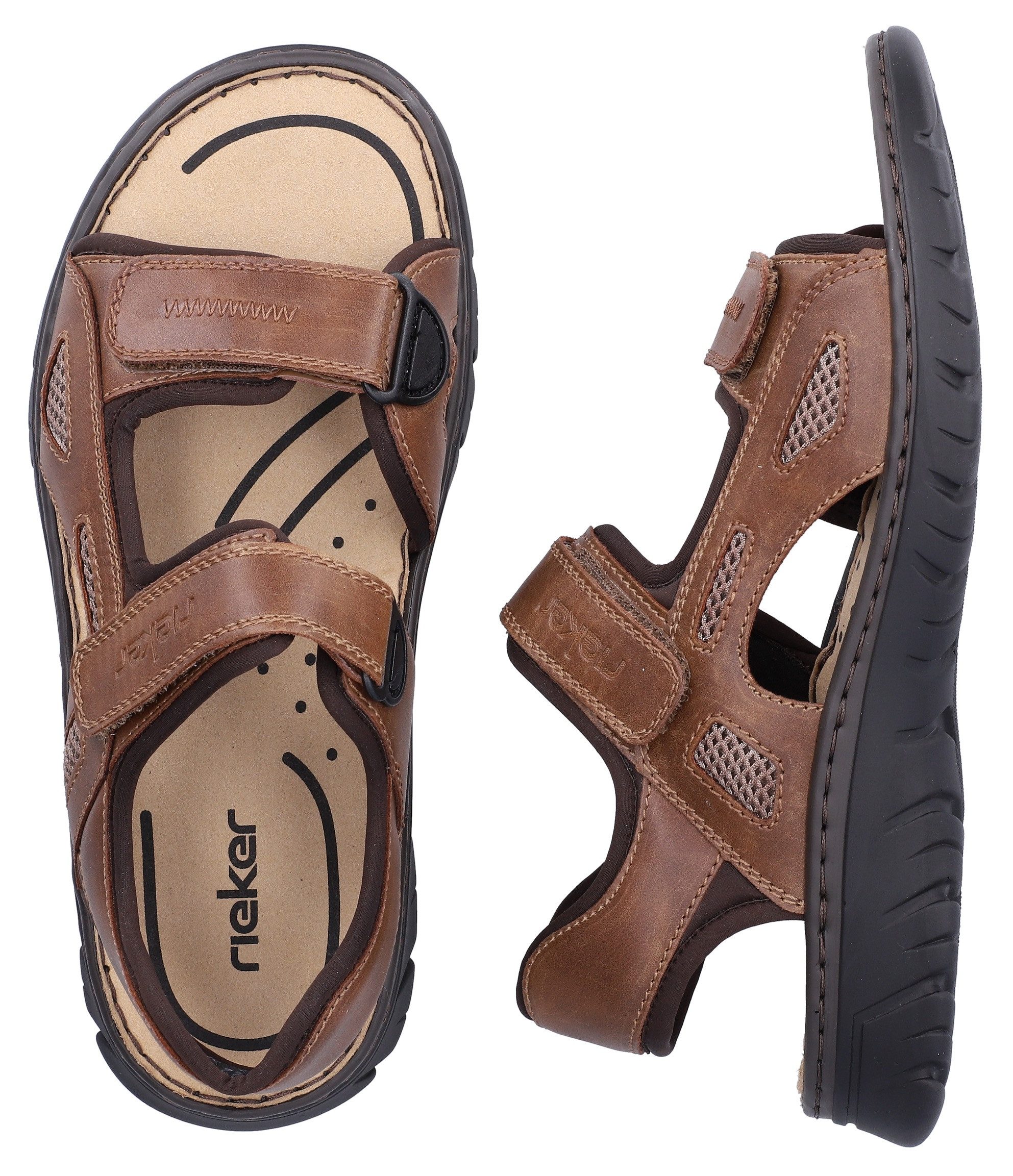 Rieker Sandale Sommerschuh, Klettschuh, Outdoorsandale, in Trekking-Optik
