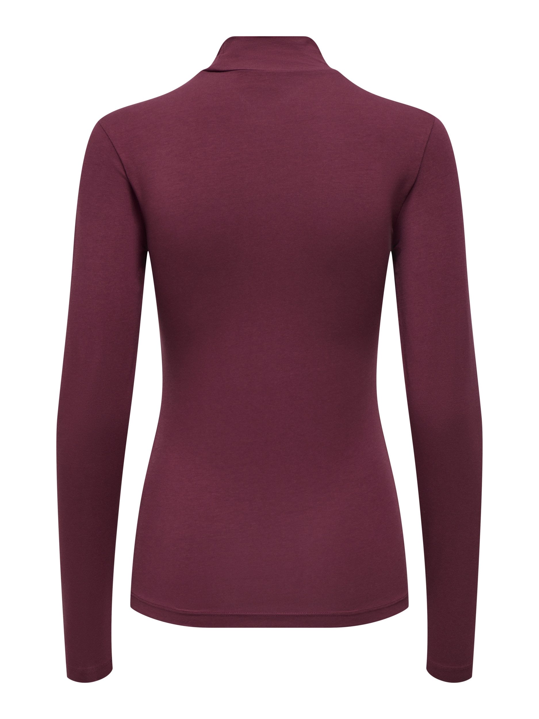 JDY T-Shirt JDYAVA NEW TURTLENECK TOP JRS NOOS, Windsor Wine
