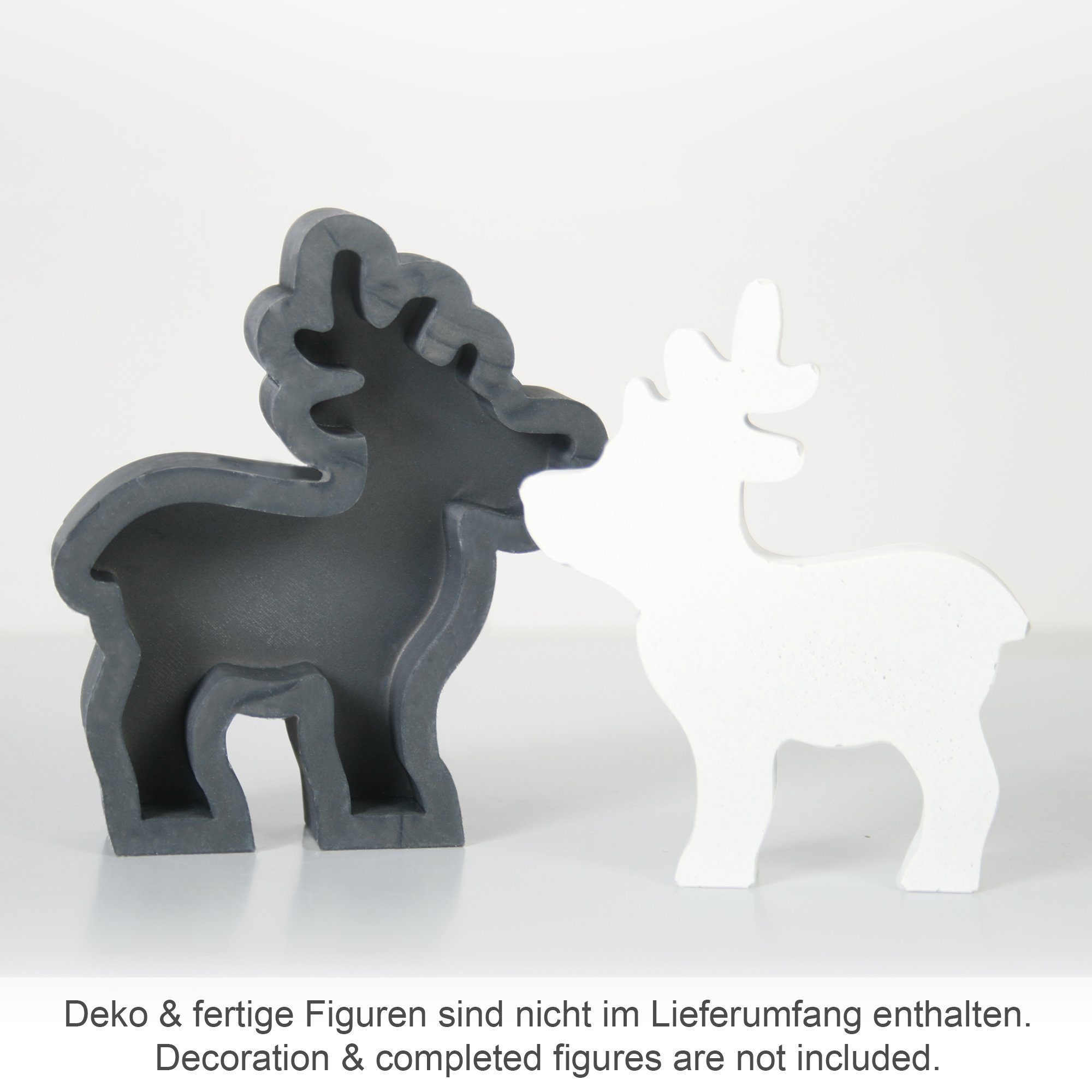 Kreative Feder Silikonform „Rentier“ aus Beton, zum hochwertigem hochwertigem Silikon mit Basteln Harz, ..., aus aus Silikon Deutschland