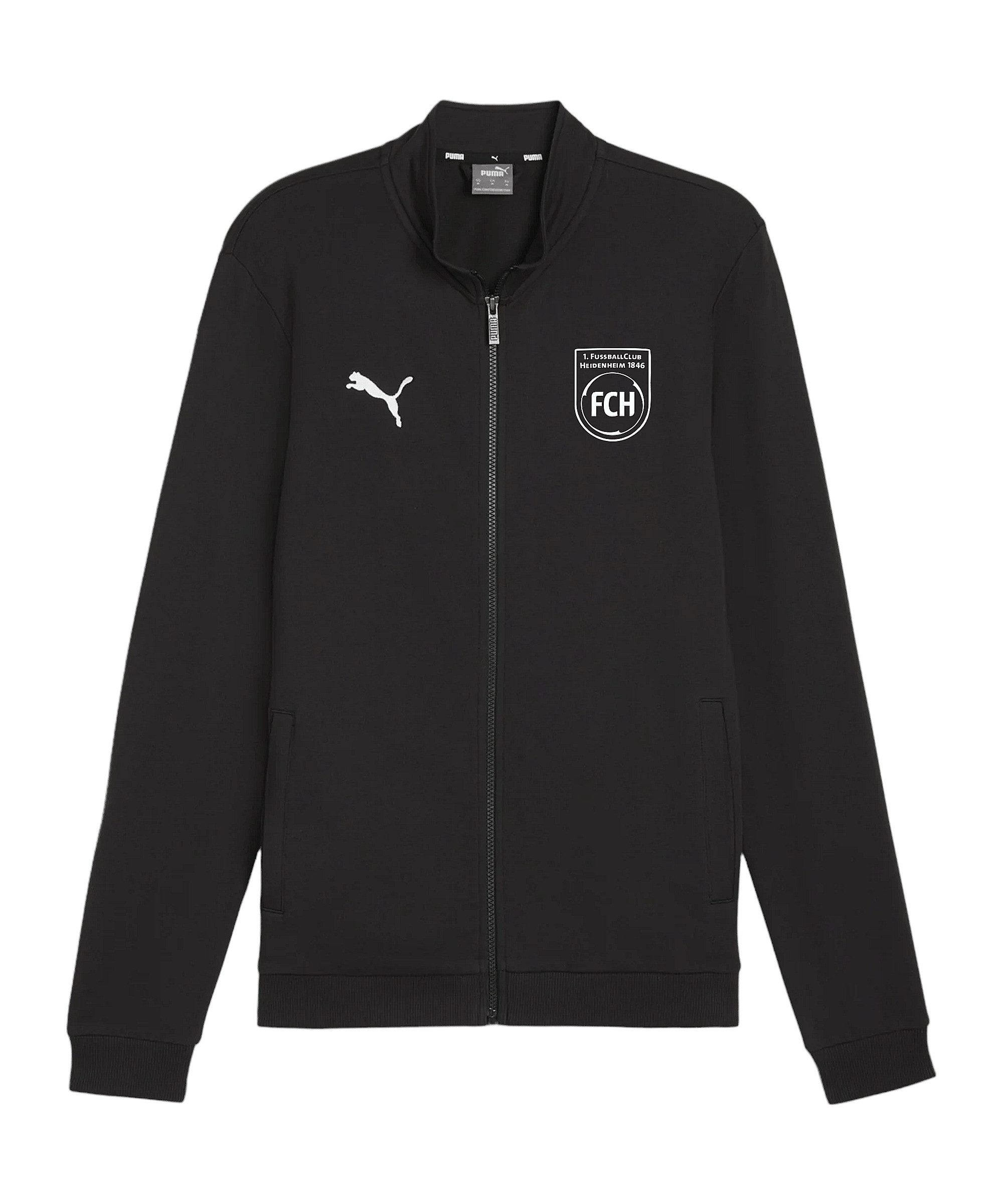 PUMA Sweatjacke PUMA 1. FC Heidenheim Casual Jacke Freizeitjacken Polyester