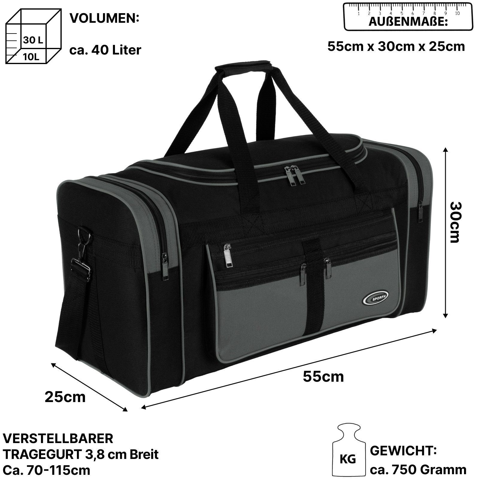 EAAKIE Sporttasche Sporttasche Saunatasche Reisetasche Fitnesstasche Damen Herren Kinder