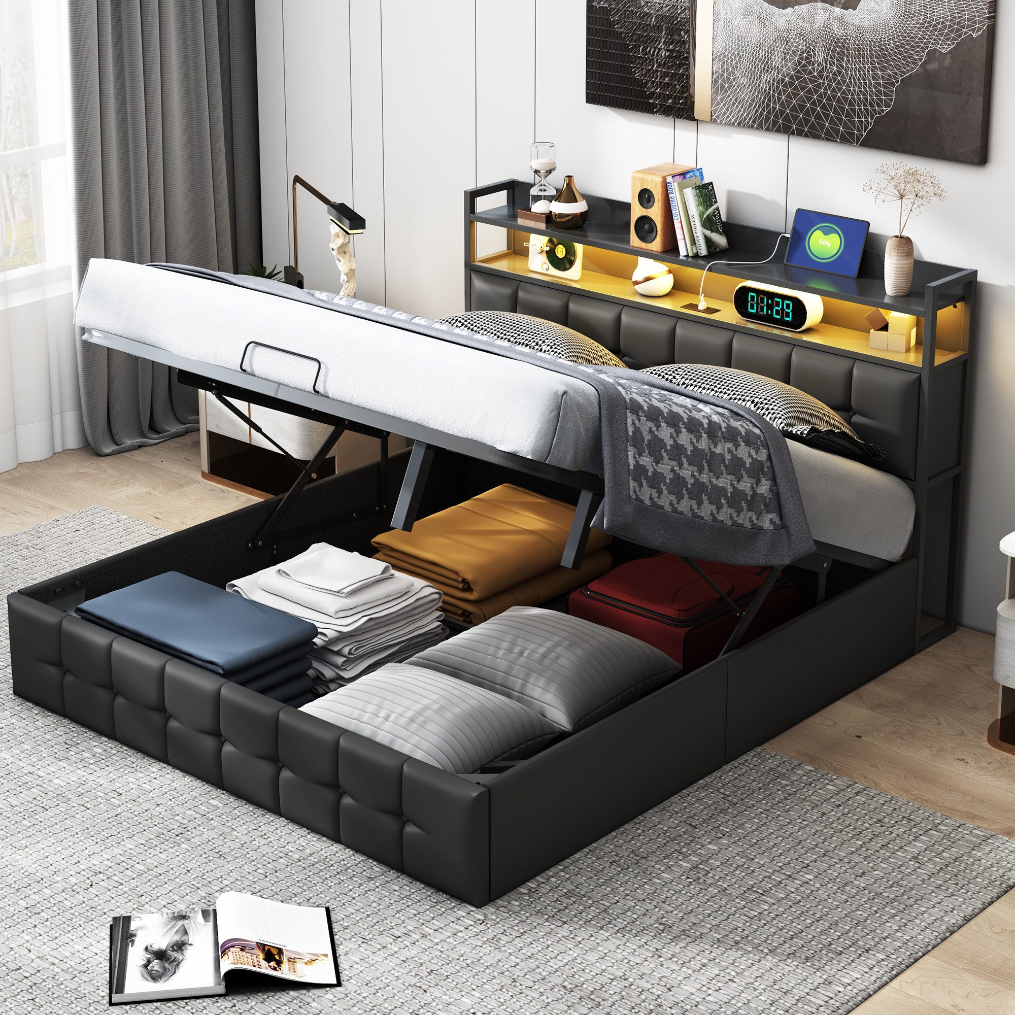 Furnishings Home Polsterbett Polsterbett Doppelbett (Set, günstig online kaufen