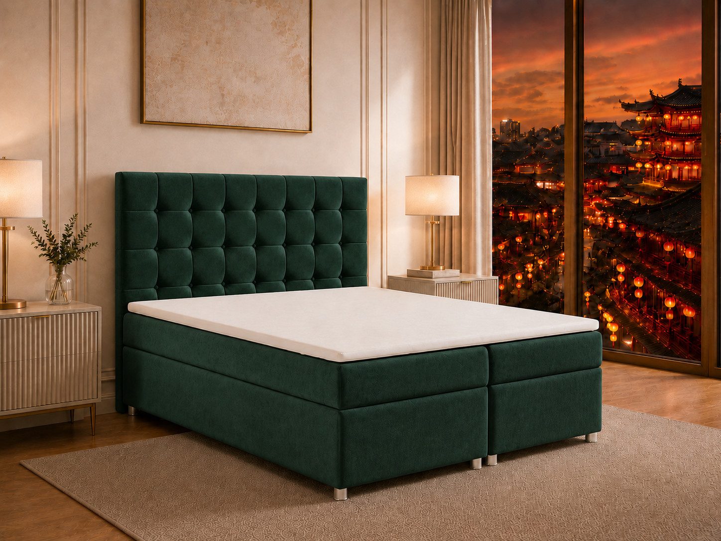Best for Home Boxspringbett Trinity K-9 mit Stauraum & 7-Zonen Komfort – modern & komfortabel (Komplett-Set, 1-St., 140x200 160x200 180x200 200x200 cm), Handwerksqualität, TOP Preis-Leistungs-Verhältnis