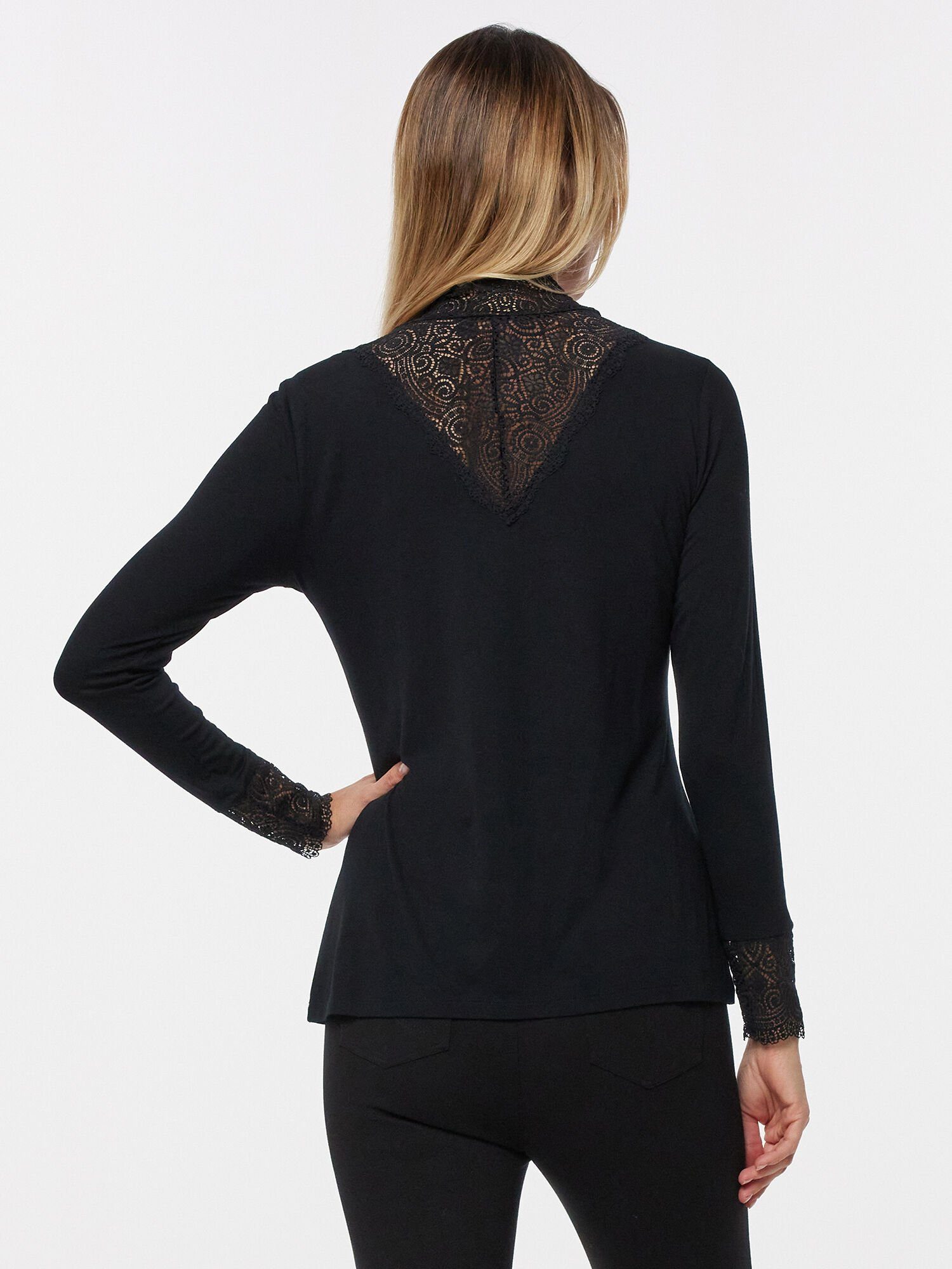 Sarah Kern Langarmshirt Longsleeve koerpernah mit günstig online kaufen