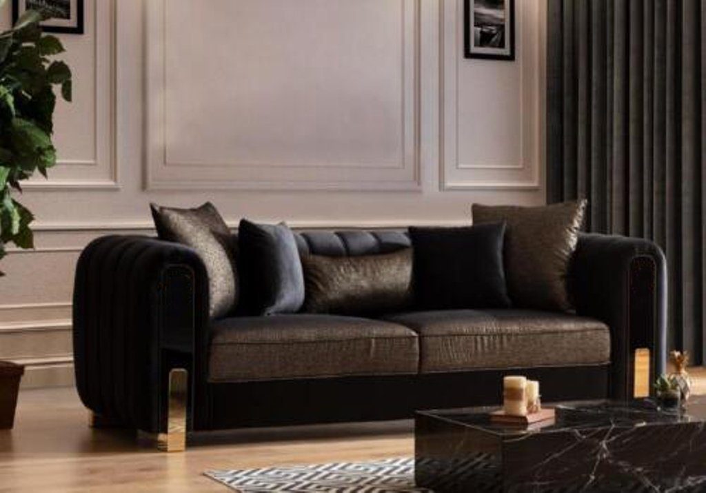 JVmoebel Sofa Couch Dreisitzer Luxus Medusa 3 Polster Sitzer Sofas Sofa Couches