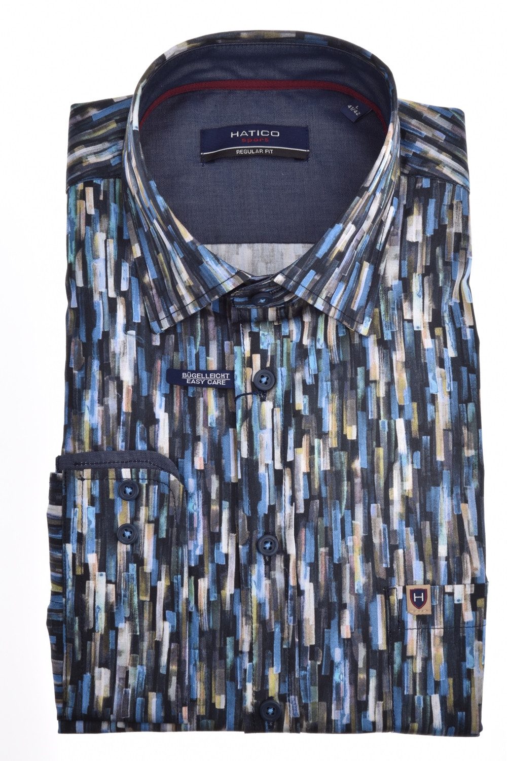 Pure Langarmhemd HATICO- Sport Hemd Regular Fit Lan