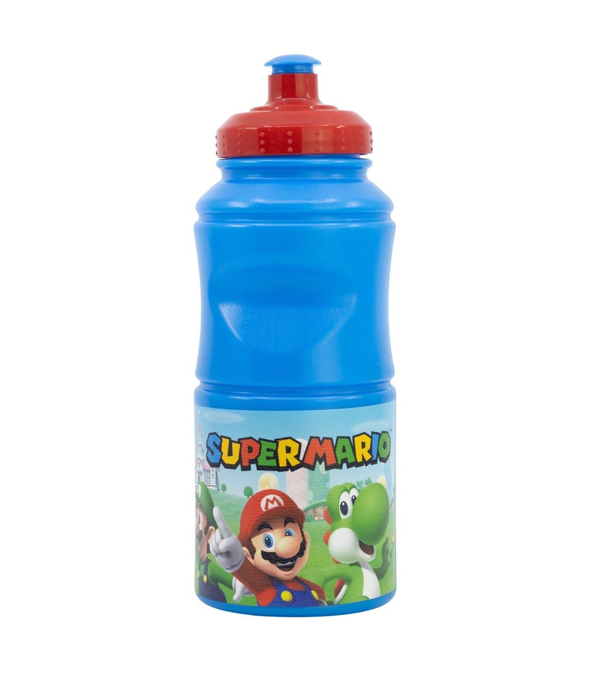 Super Mario Trinkflasche Kinder Wasserflasche 380 ml ergonomische Sportflasche Alltag
