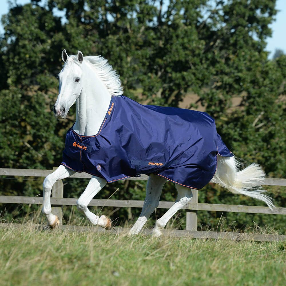 Bucas Pferde-Regendecke Bucas Therapy Turnout Big Neck Light 0g