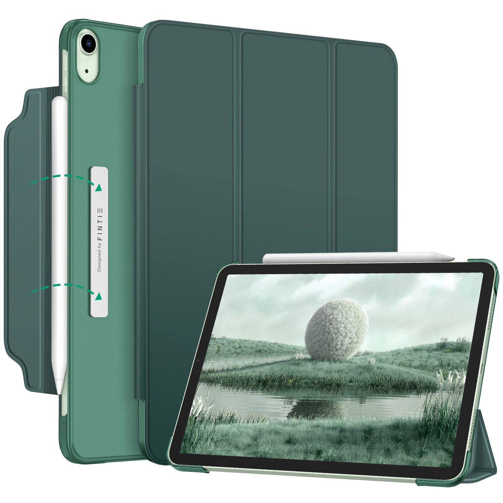 Fintie Tablet-Hülle für iPad Air 11'' M4/M3/M2(2026/2025/2024), iPad Air 5/4 Gen 2022/2020 10.9 Zoll, Leichte Standhülle mit Durchscheinend Mattierter Rückseite von Fintie